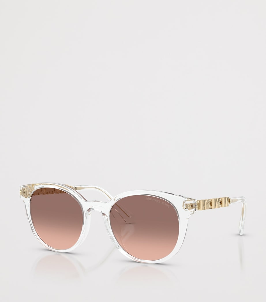 Michael Kors Pienza Round Sunglasses Clear Image 2