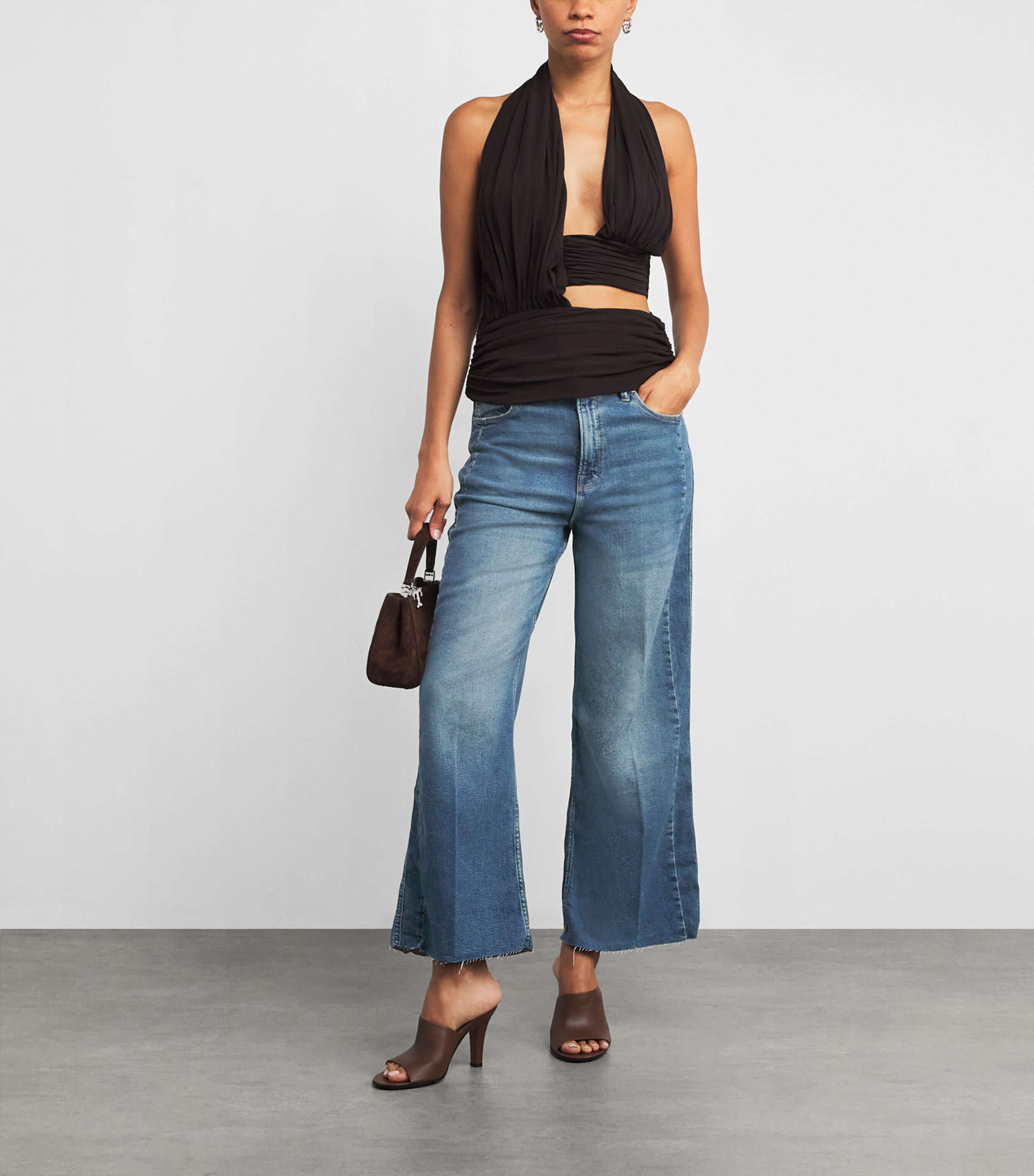 Good Skate Cropped Wide-Leg Jeans 1005 INDIGO Image 2
