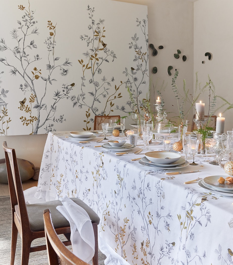 Linen Botanical Tablecloth (170cm x 380cm) WHUGE SR Image 2