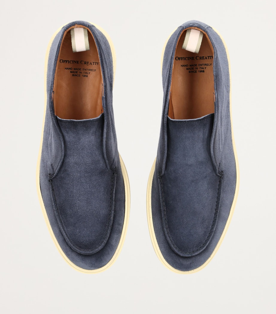 Suede Bones Ankle Boots NAVY Image 4