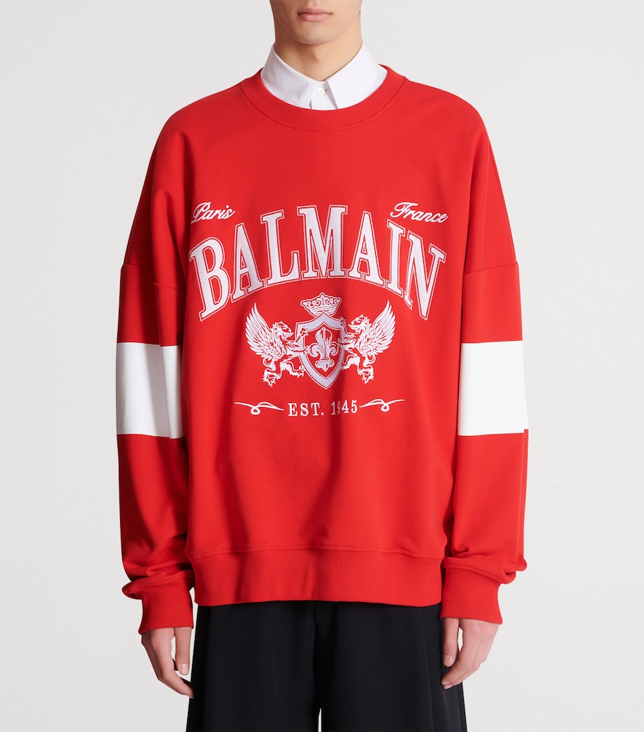 Cotton College Sweatshirt MIQ ROUGE/BLANC Image 3