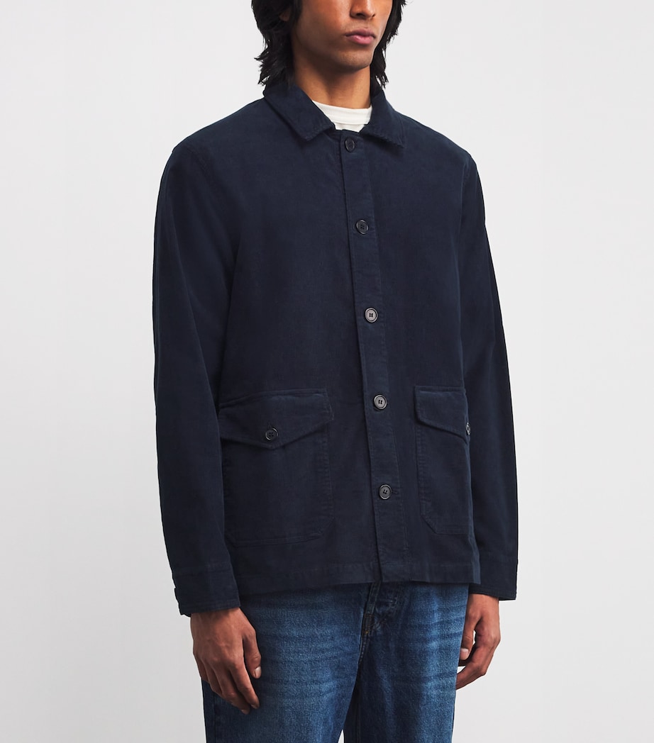 Corduroy Overshirt DARK NAVY Image 3