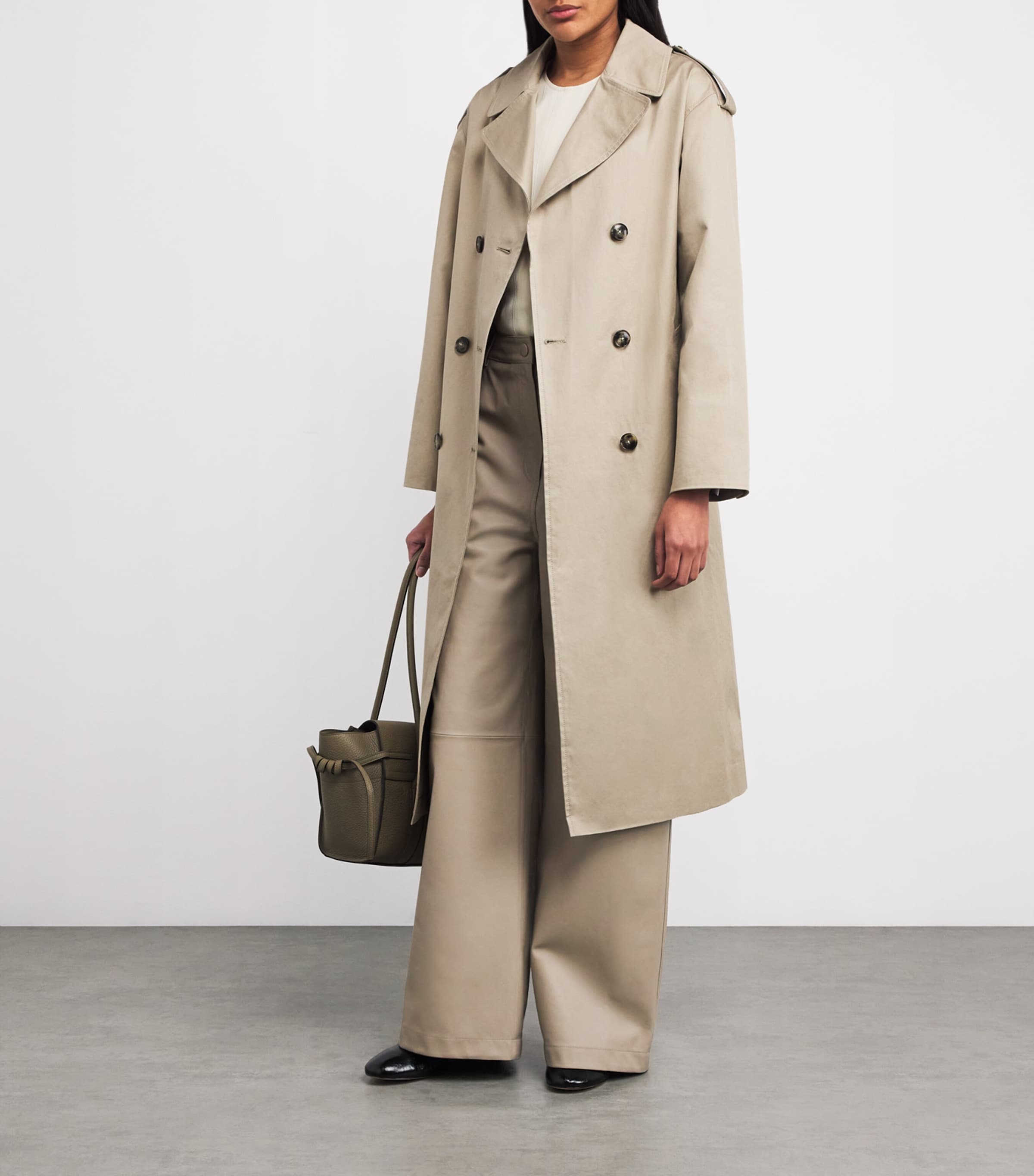 美品 アパルトモン ECOTTONY NYLON TRENCH COAT Yves Salomon Cotton Gabardine Trench Coat | Harrods US