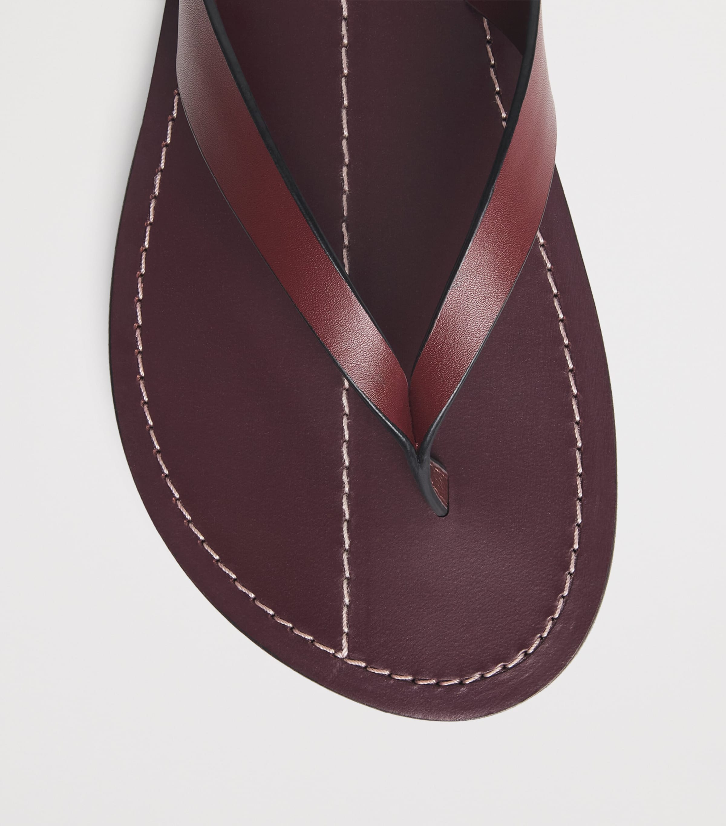 Suede Flora Flip Flops MERLOT Image 5