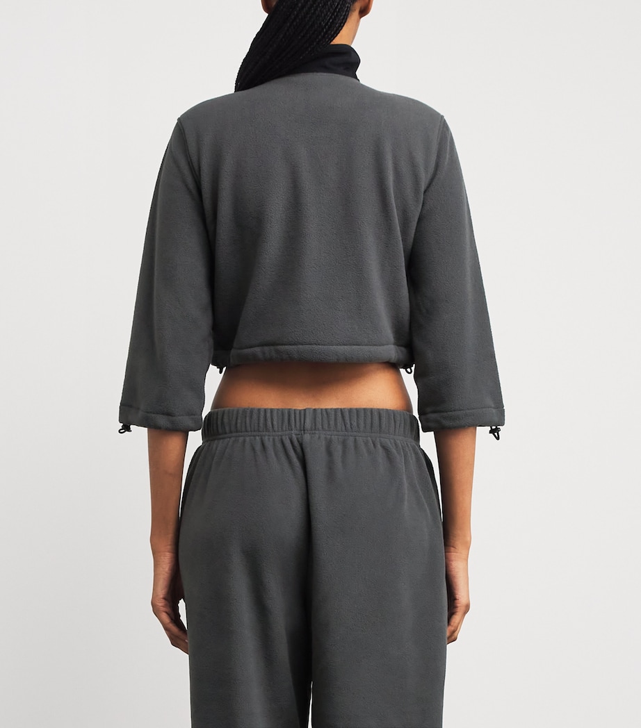 Fleece Straight Leg Sweatpants ASH Image 4