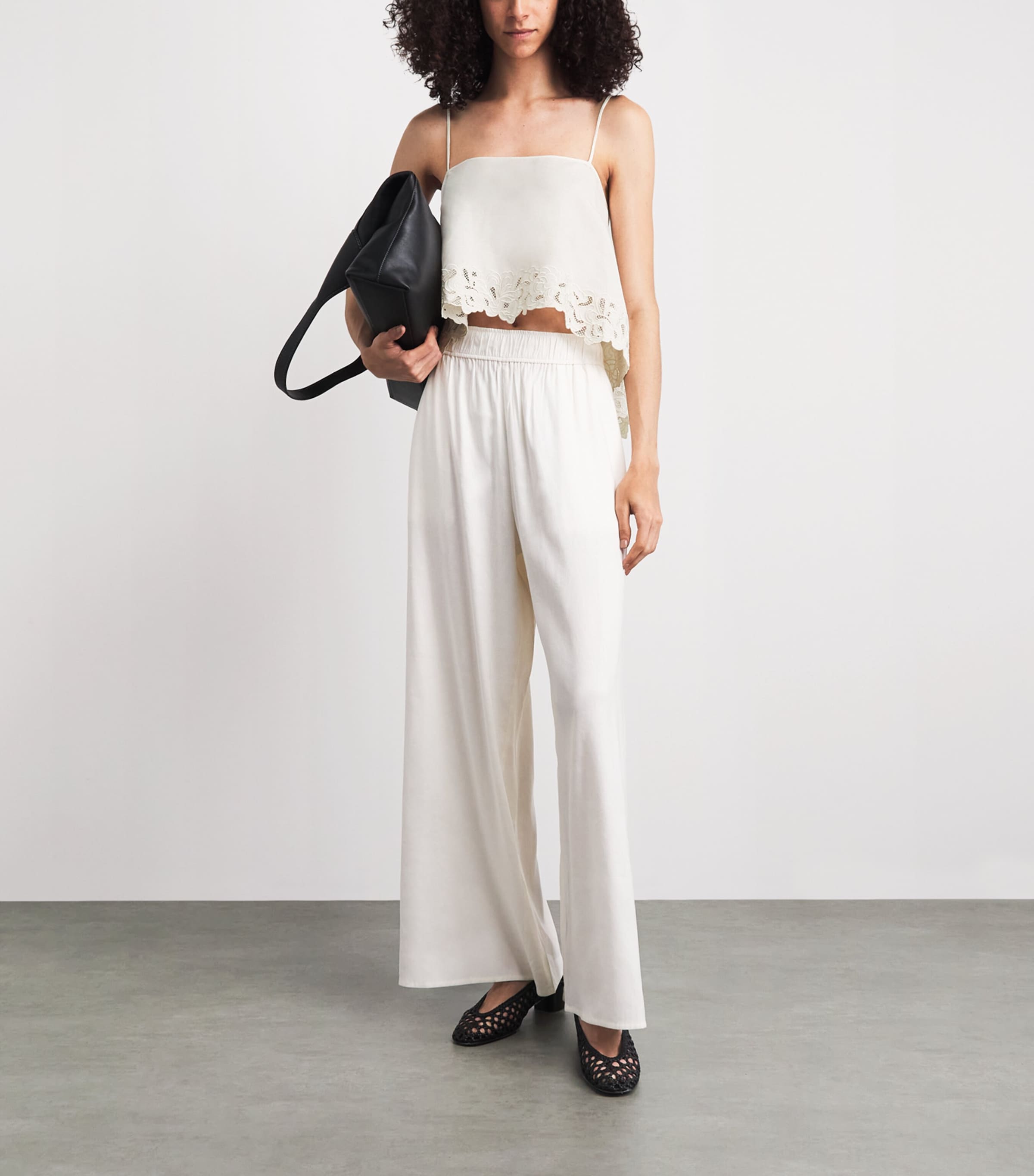 CAMILLA AND MARC Womens Lace-Trim Chara Cami Top Cream Mcrm Image 2