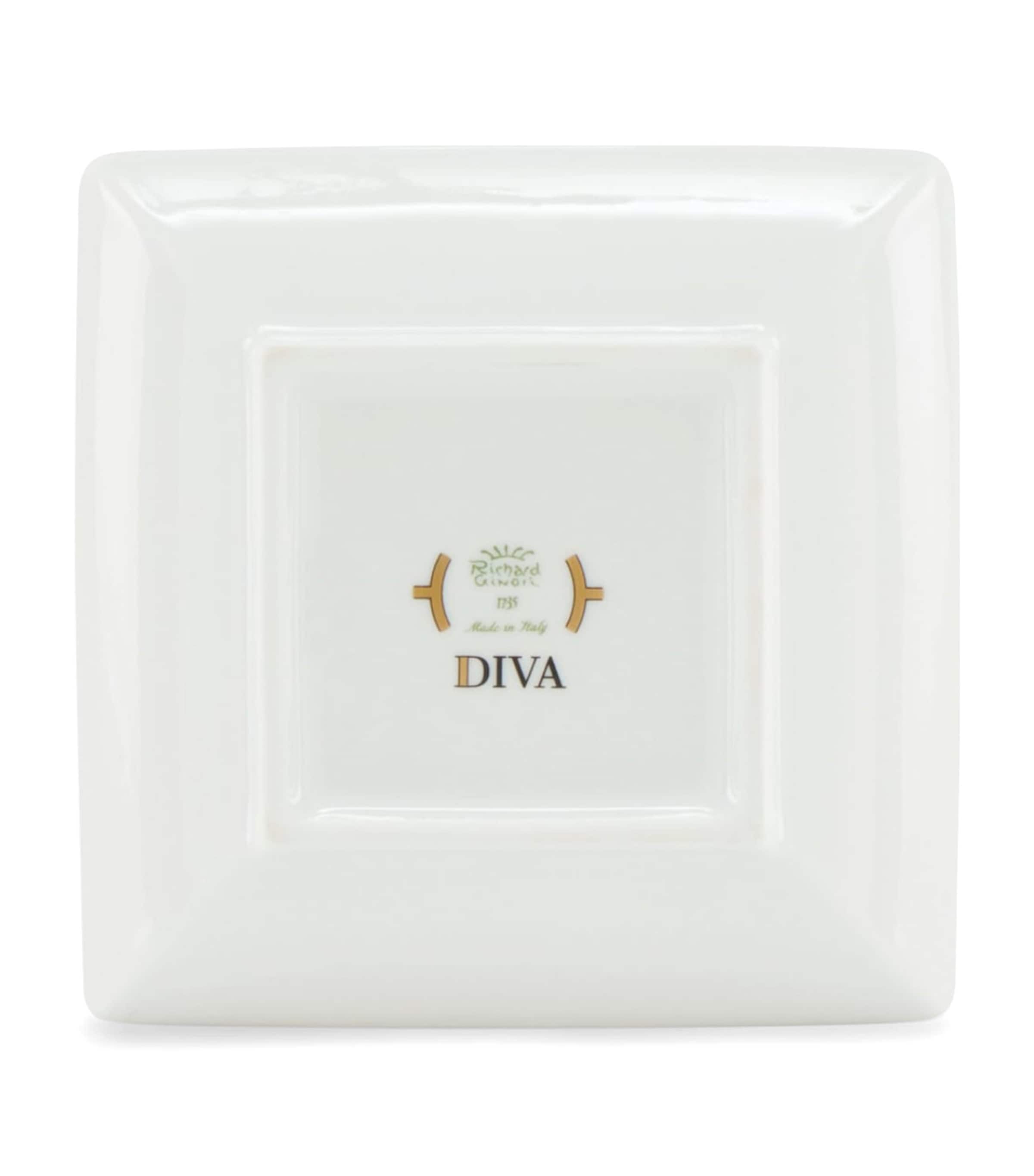 GINORI 1735 Porcelain Colonna Diva Square Change Tray (13.5cm) Image 3