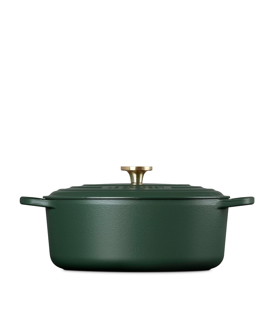 Le Creuset Cast Iron Oval Casserole Dish (31cm) Green Image 3
