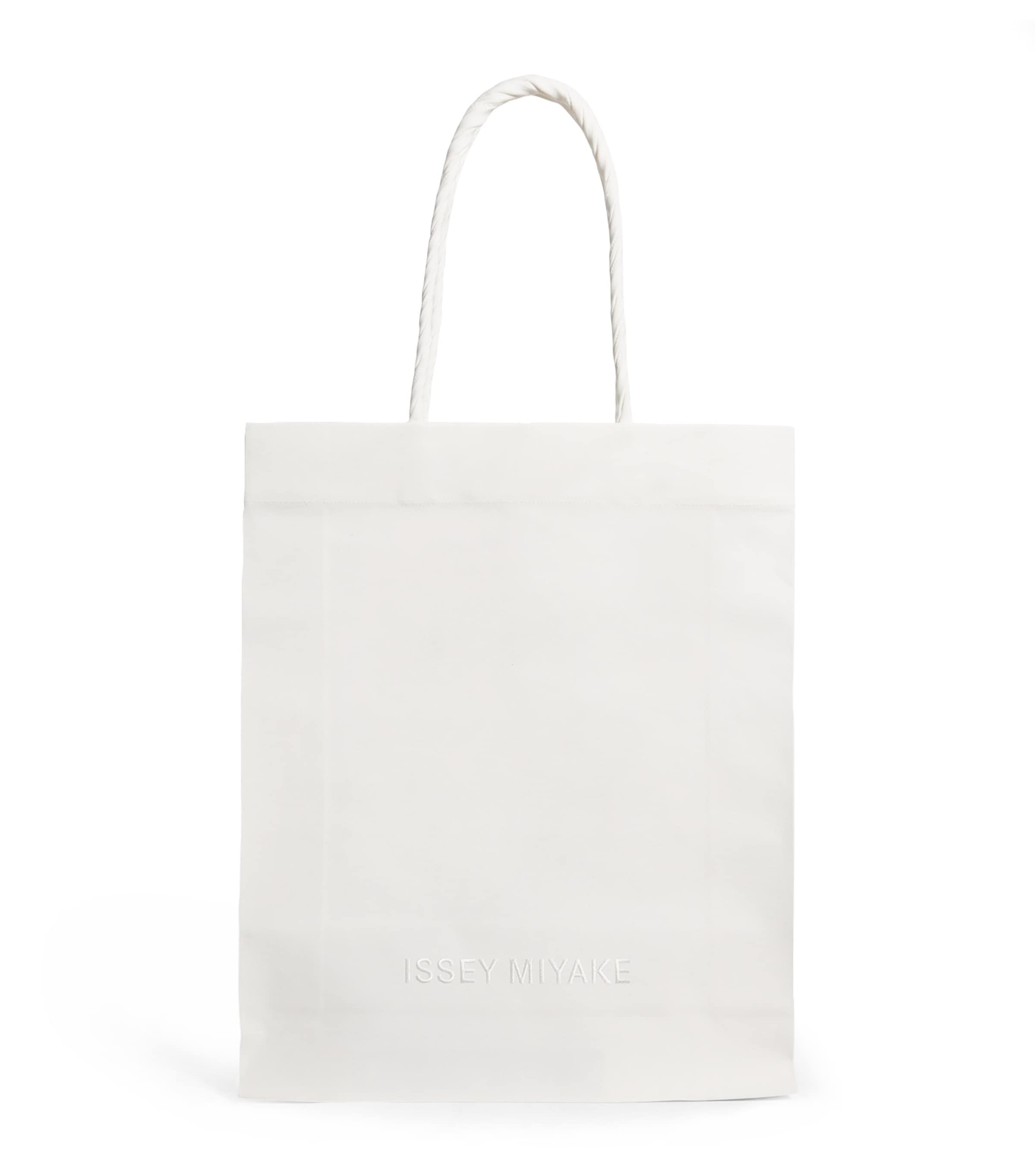 Issey Miyake Paper Bag Tote Bag In Gray