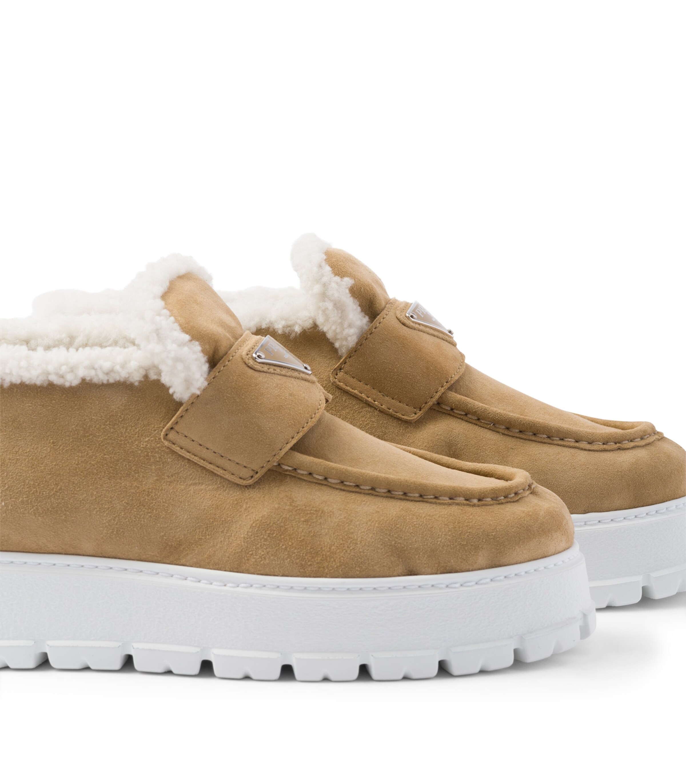 Prada Suede Slip-On Sneakers Image 6
