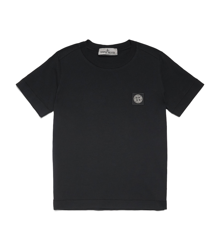 Stone Island Junior Cotton Logo T-Shirt (2-14 Years) Black Image 1