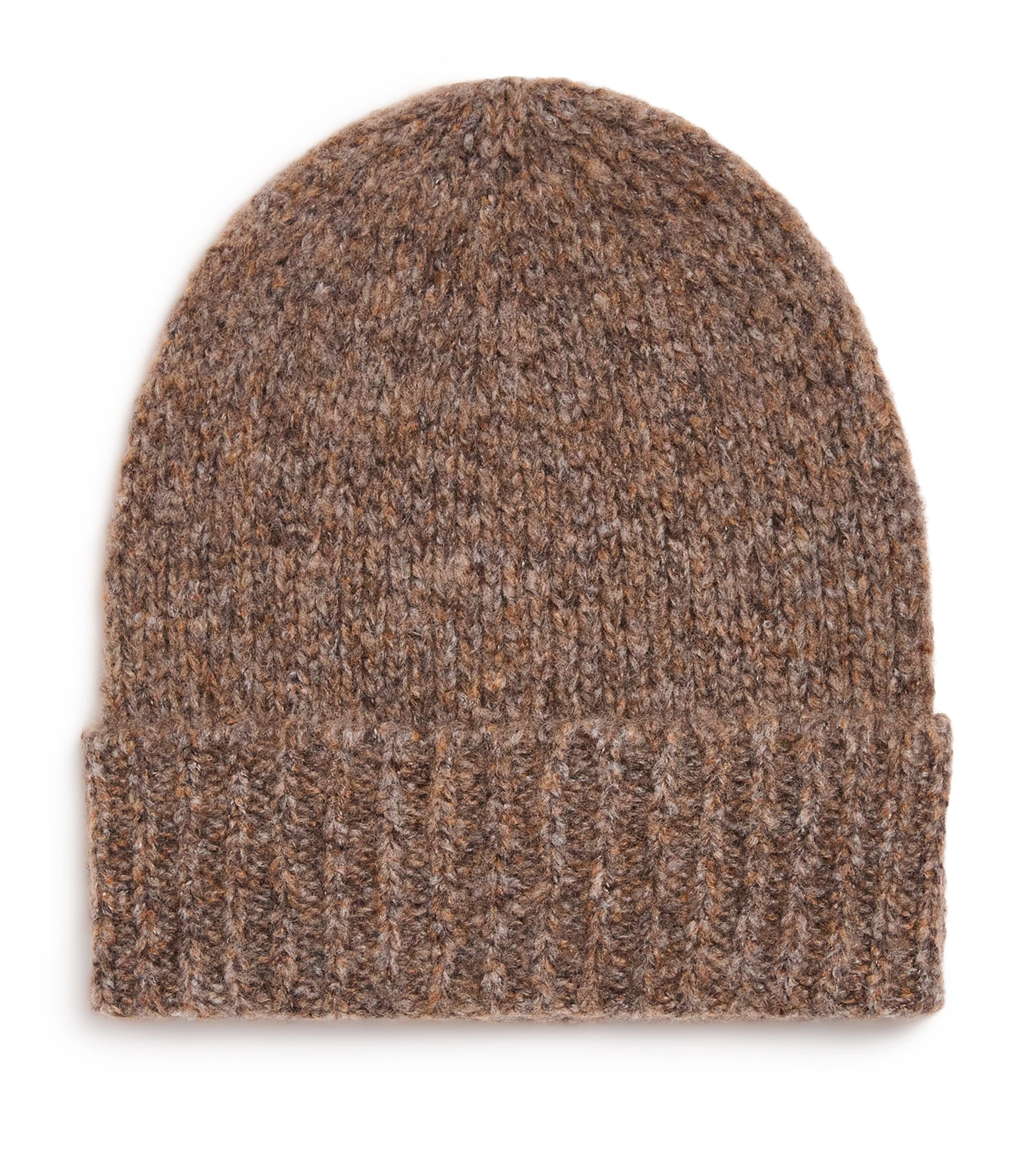 Johnstons Of Elgin Cashmere-silk Brushed Beanie In Brown