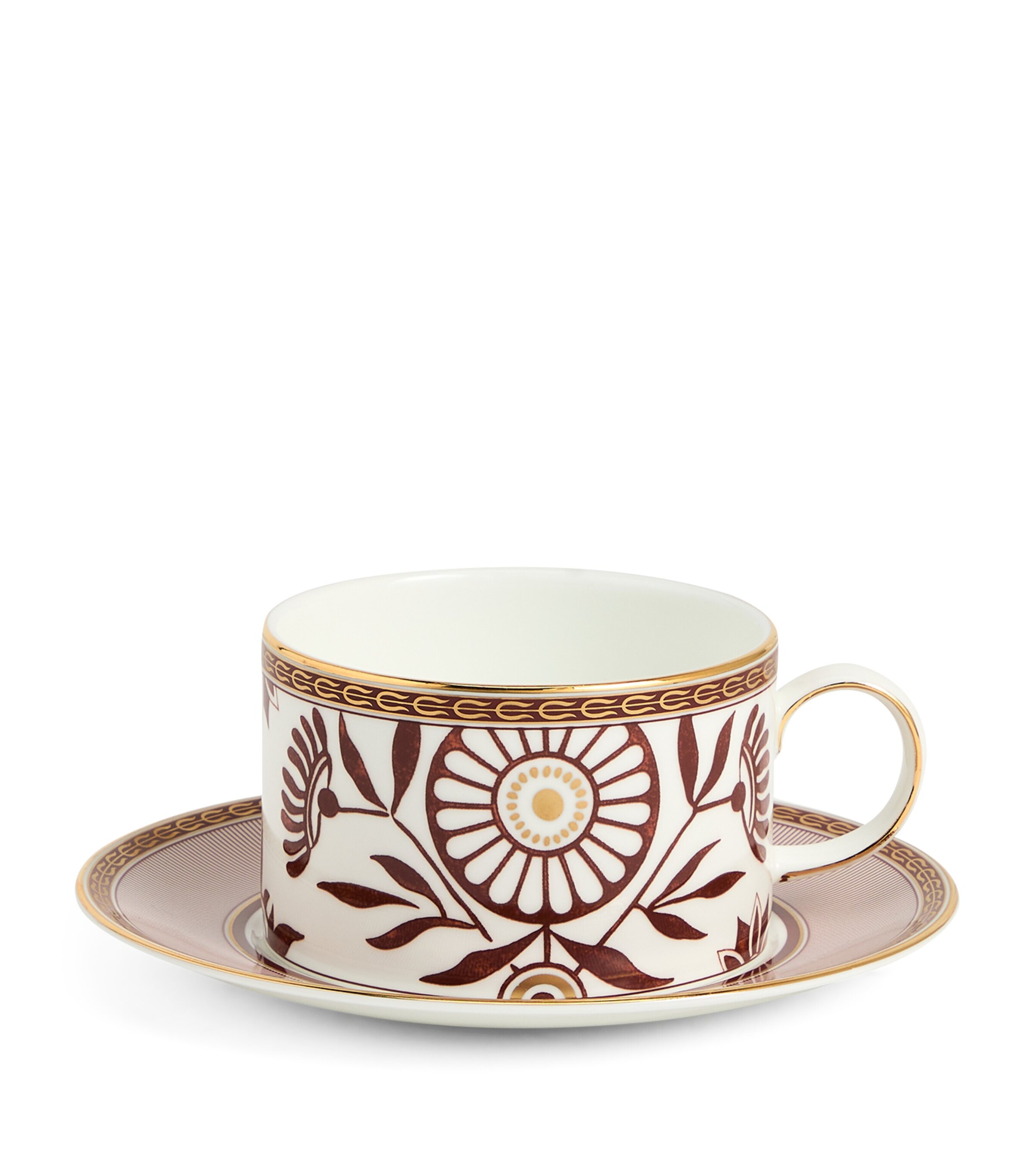 Bone China Red Splendour Teacup and Saucer RED Image 6