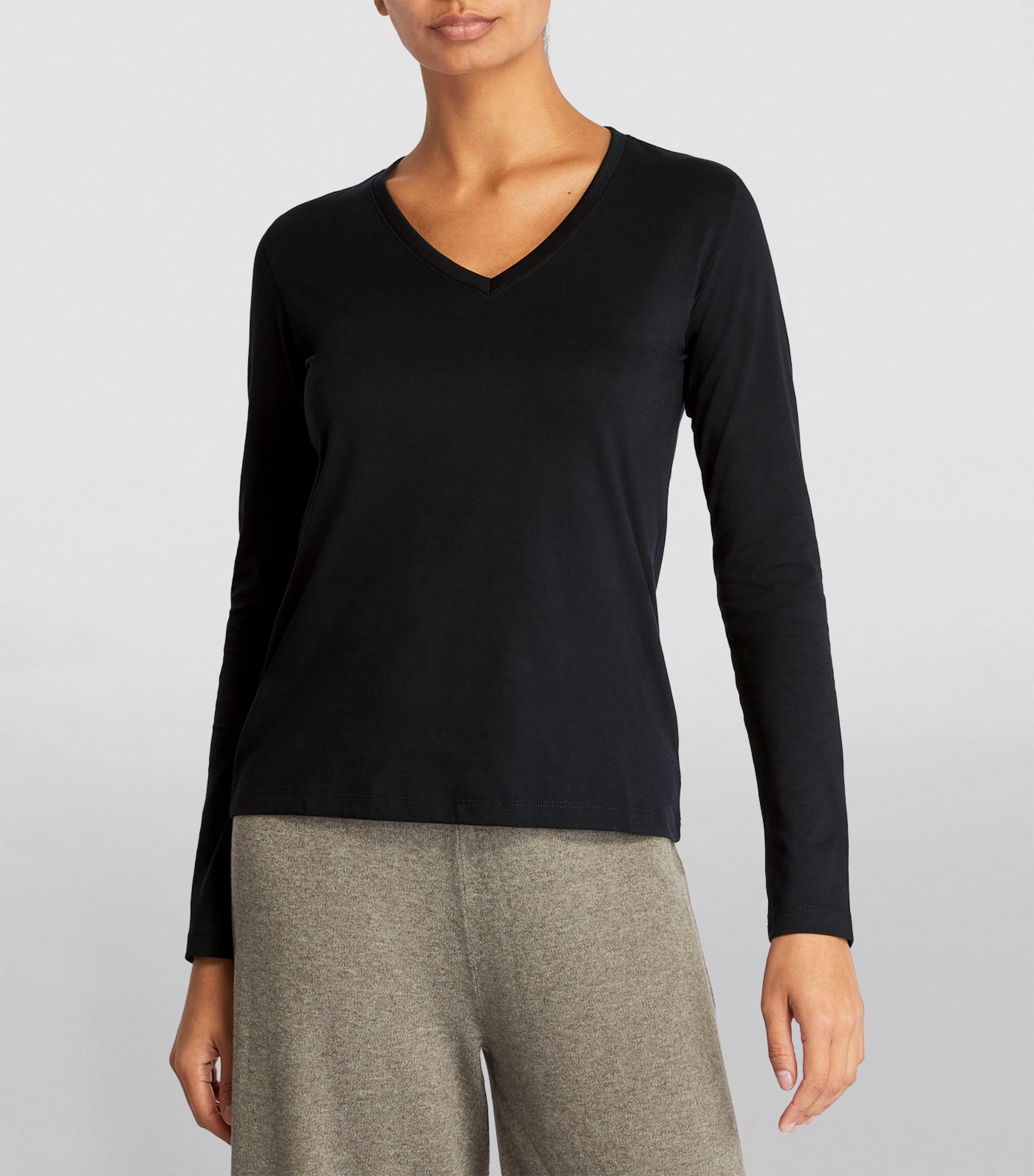 Falke Womens Long-Sleeved T-Shirt Black Image 3