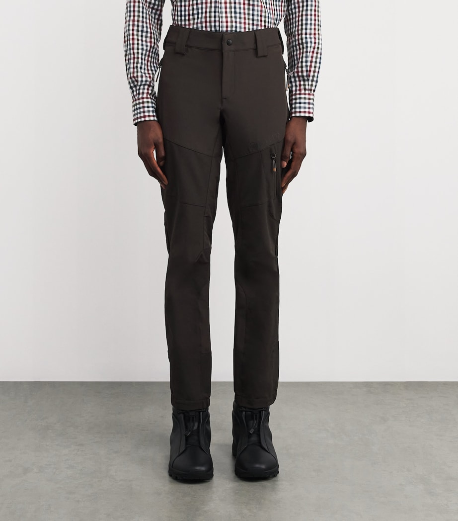 Merino Wool Half-Zip Sweater 08AA:BROWN BARK Image 3