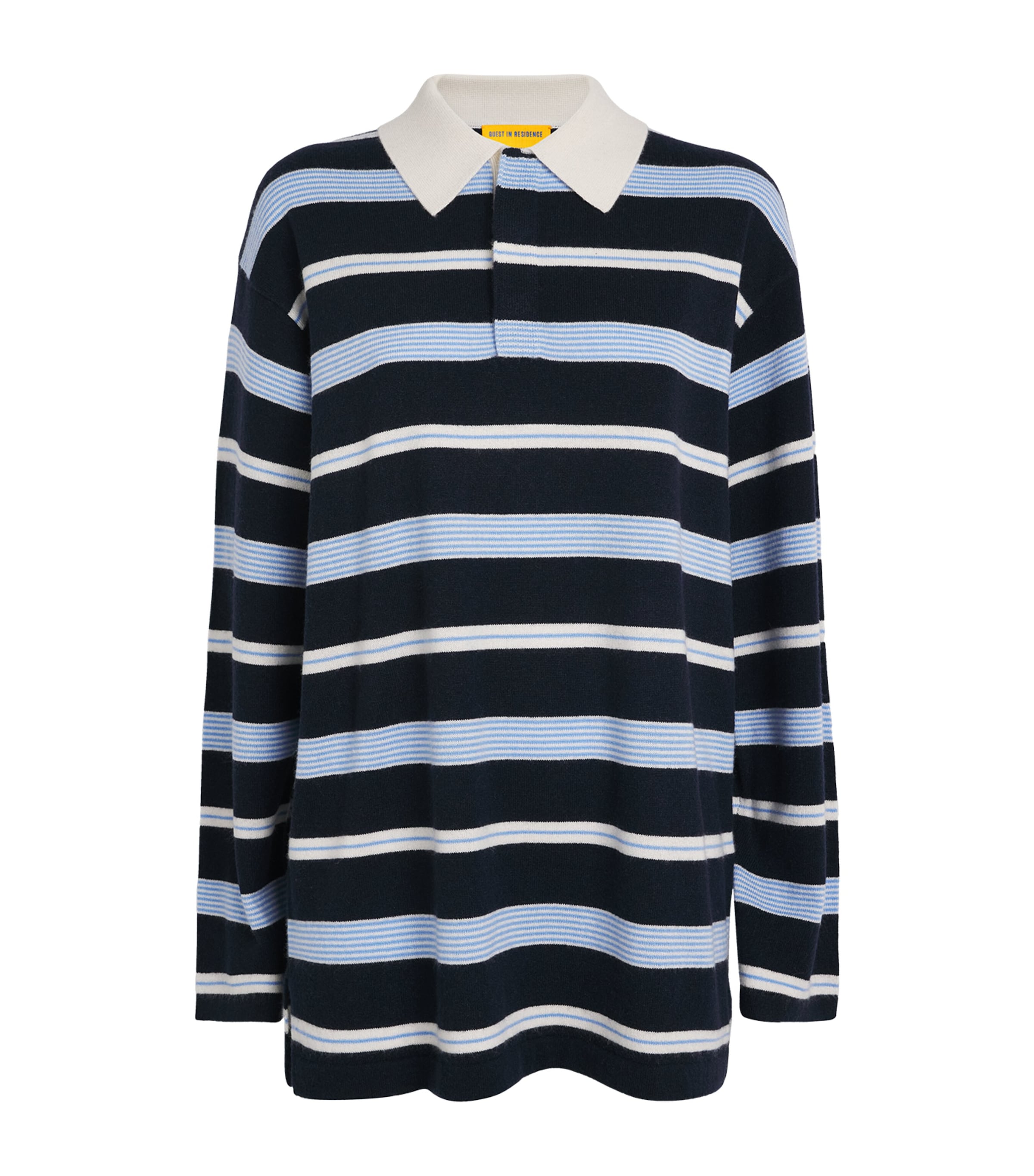 Guest In Residence Cashmere Stripe Rugby Sweater