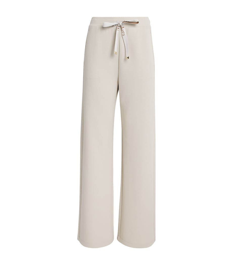 Cotton-Blend Jersey Trousers IVORY Image 1