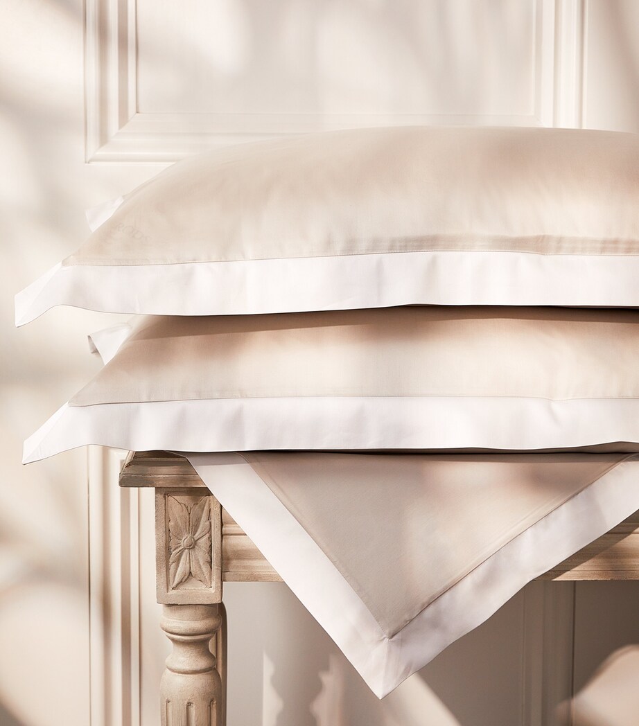 Emma Super King Flat Sheet (270cm x 300cm) 790 NACRE Image 4