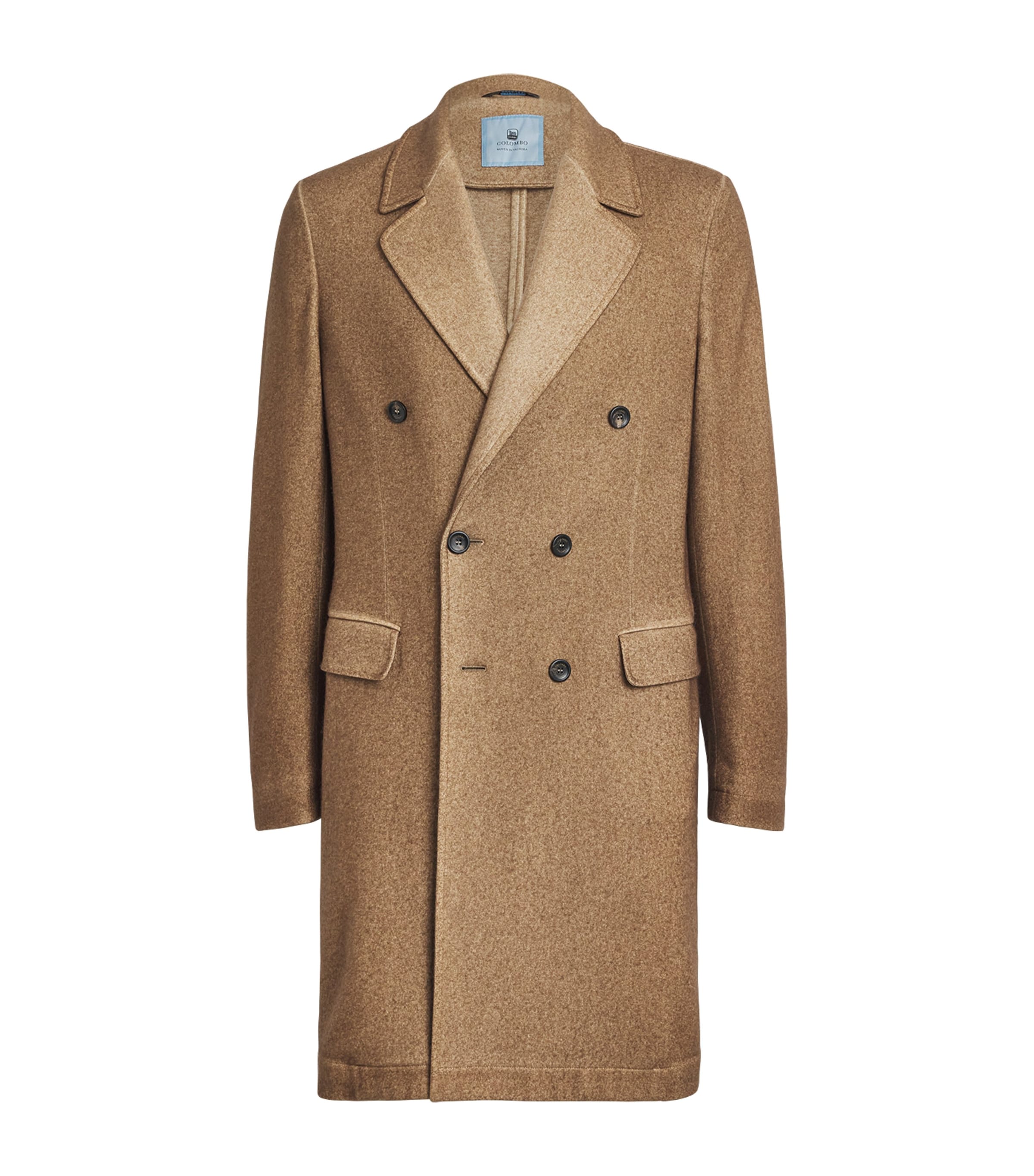Colombo Cashmere-silk Overcoat In Brown