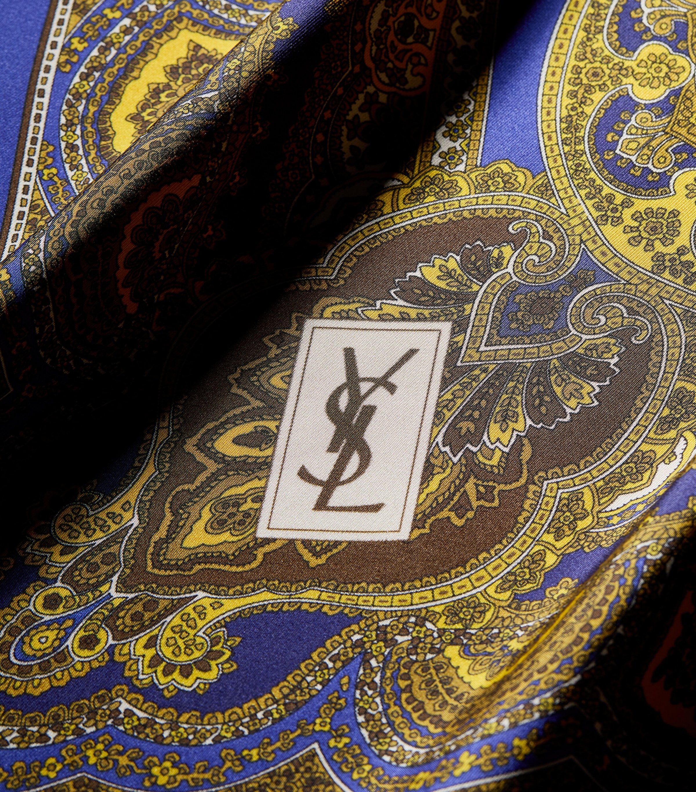 Saint Laurent Silk Paisley Scarf Image 3