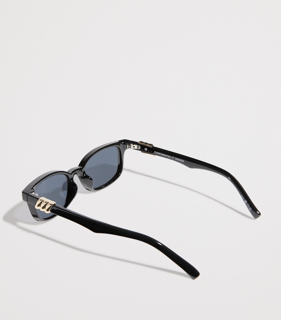 Slim Confidential Sunglasses BLACK Image 3