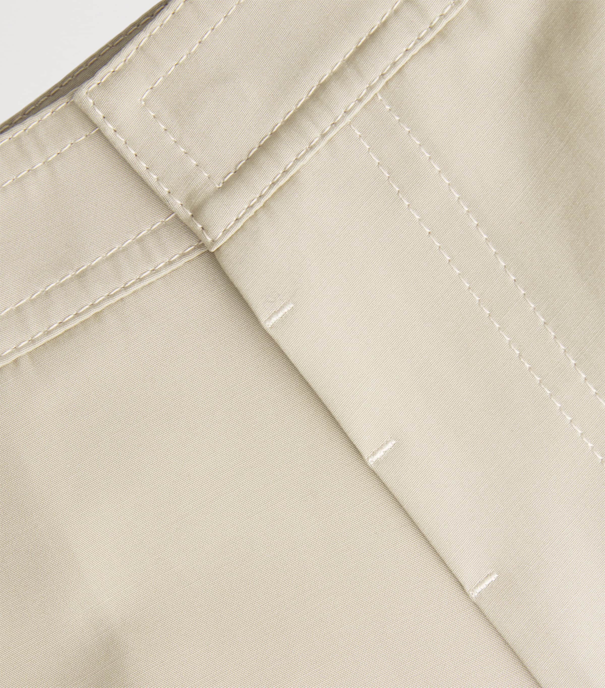 AMI Paris Mens Cotton Baggy Trousers Beige Taupe Image 6