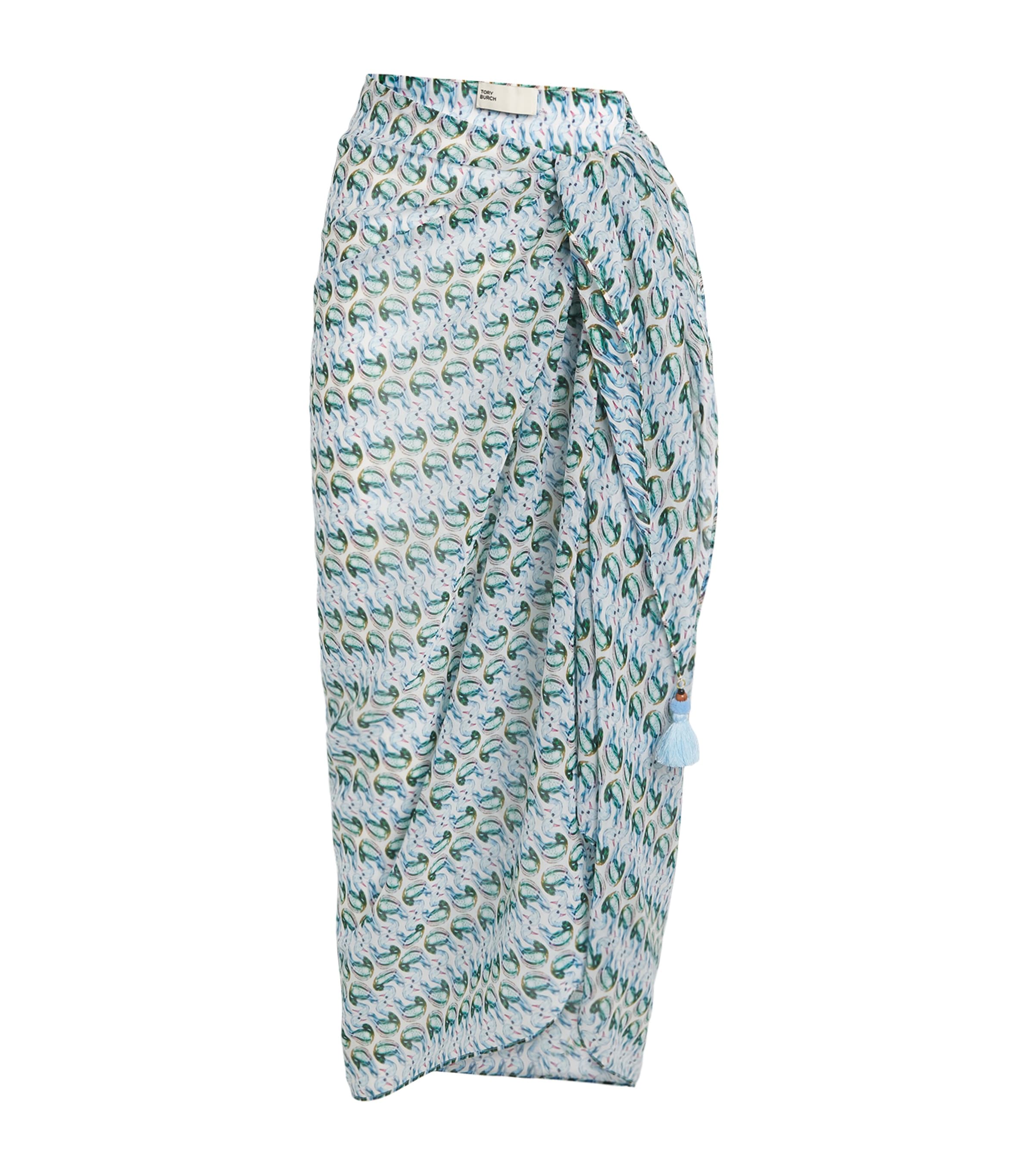 Tory Burch Silk-cotton Duck Print Pareo