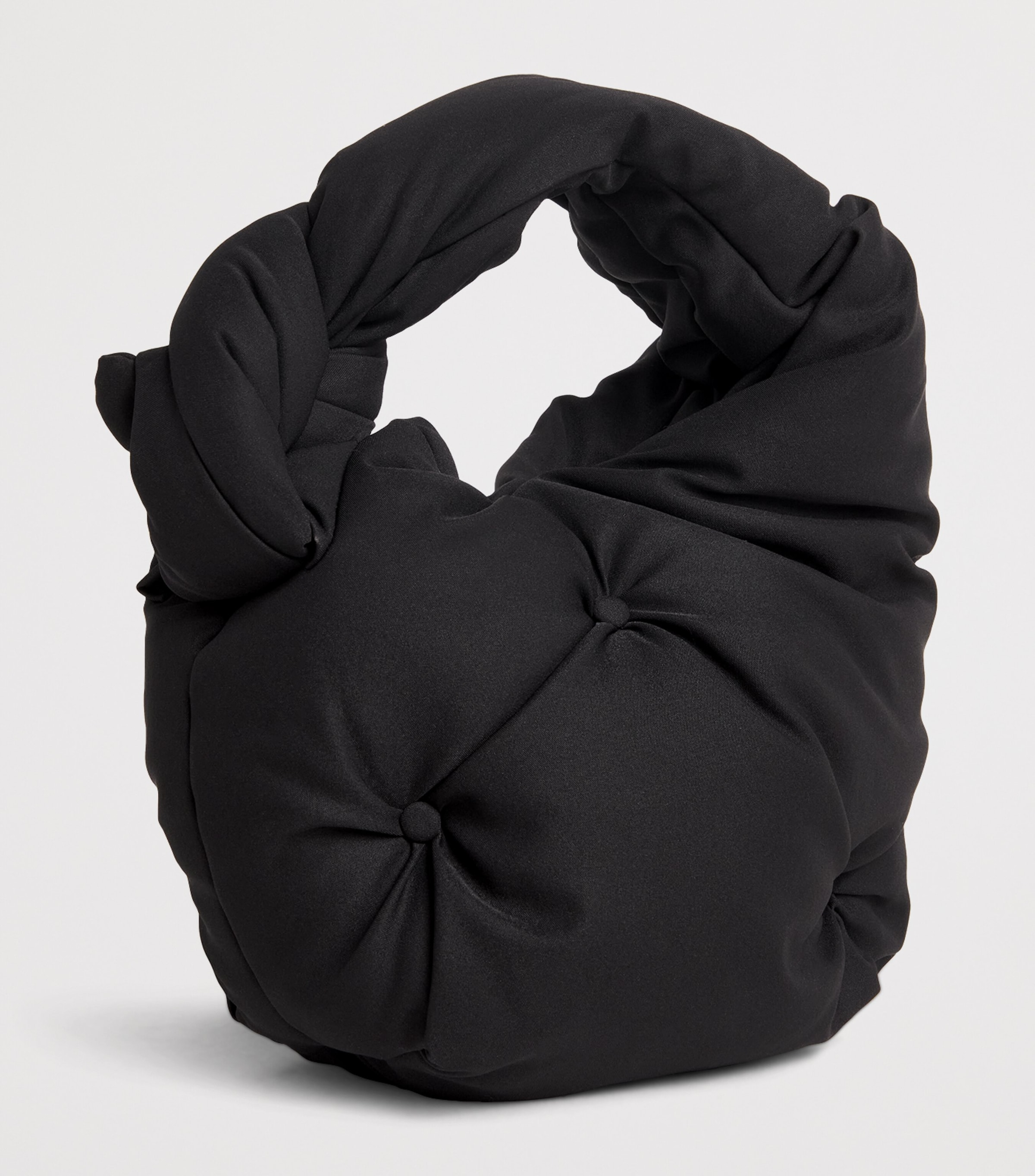 Pumped Top-Handle Bag BLACK Image 3