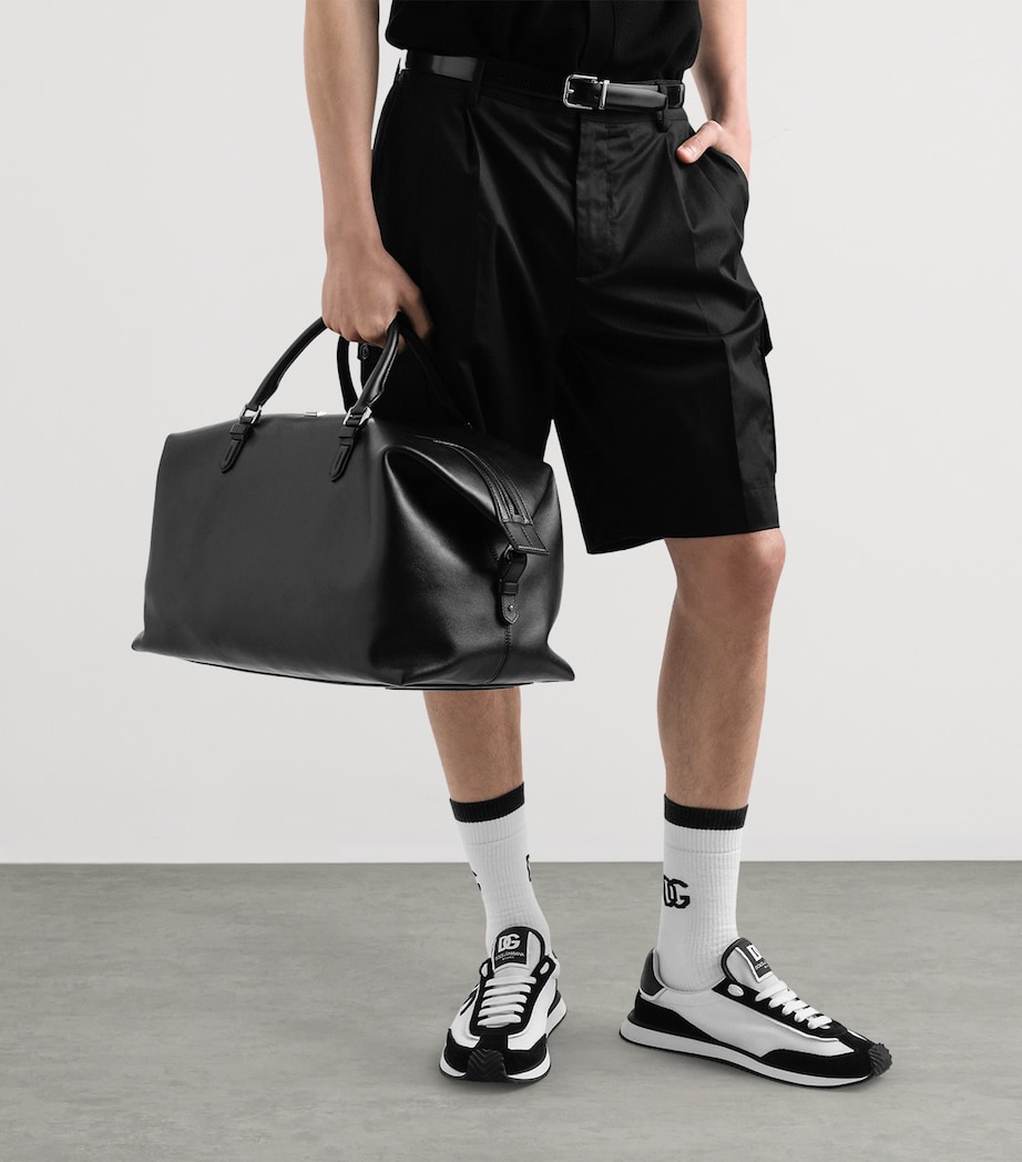 Leather Roma Holdall 80999-BLACK Image 7