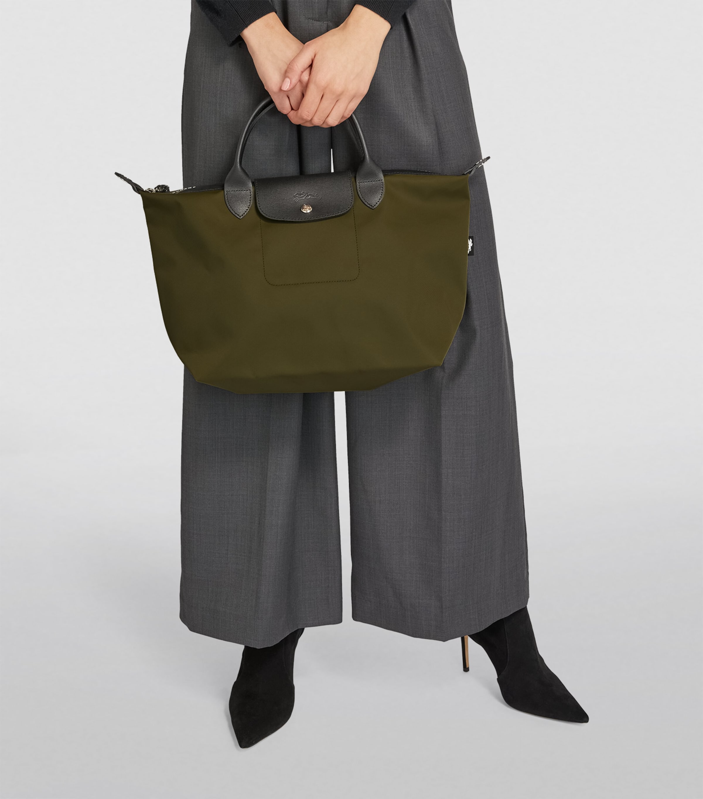 Large Le Pliage Energy Handbag 892 KHAKI Image 5