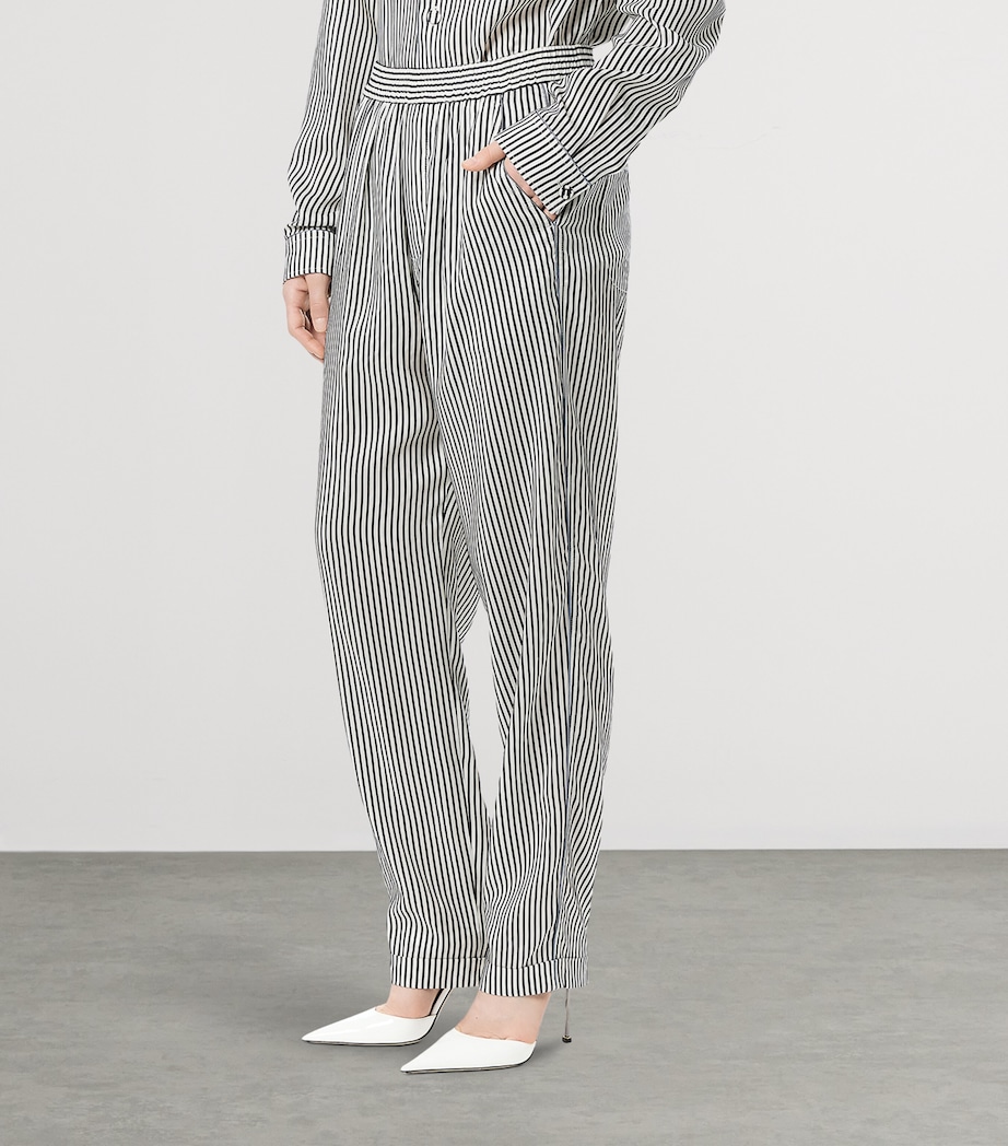 TOM FORD Womens Silk Striped Trousers Nwa Image 3