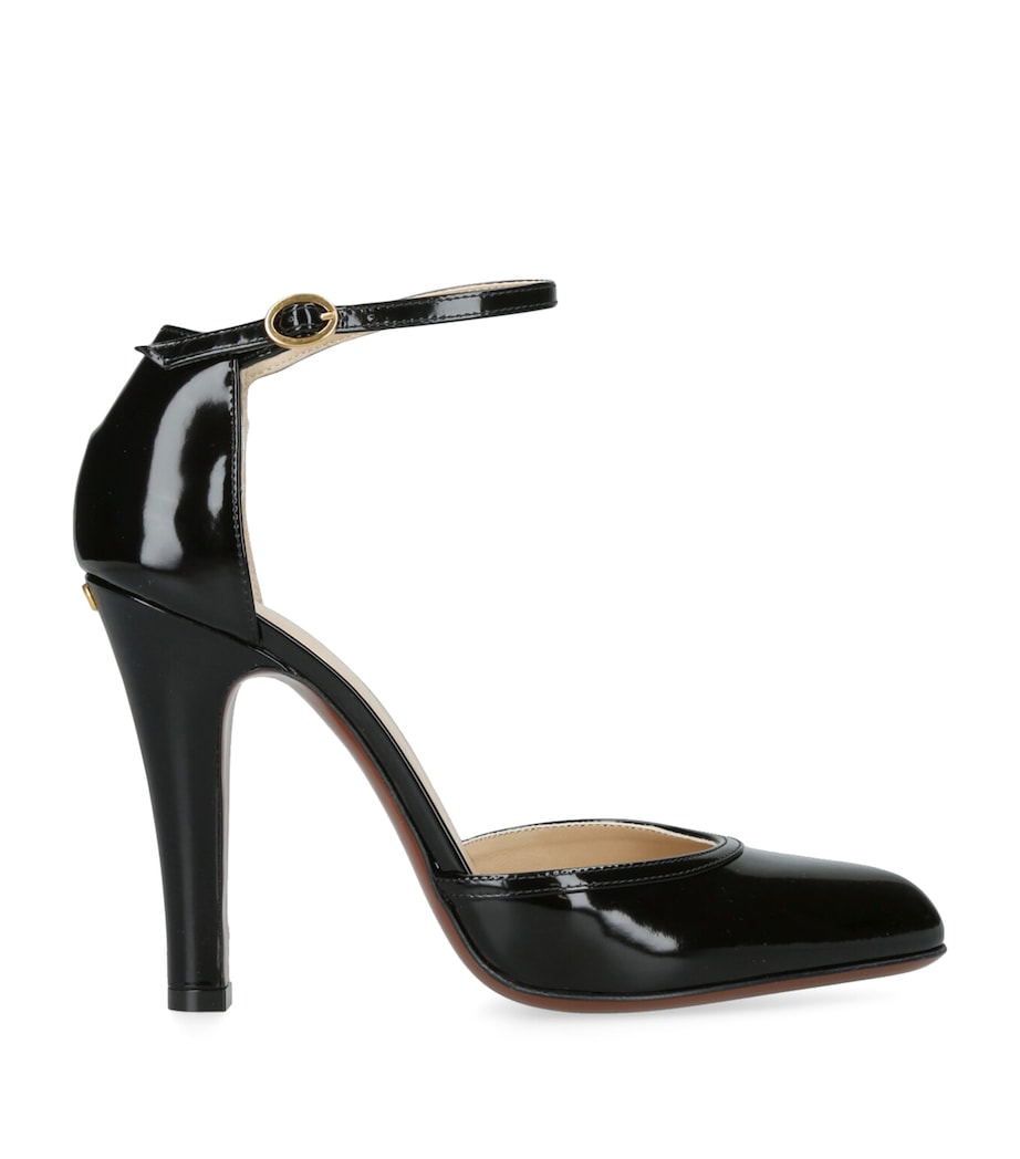 Valentino Garavani Patent Leather Hi Dolly Heeled Pumps 100 Black Image 1