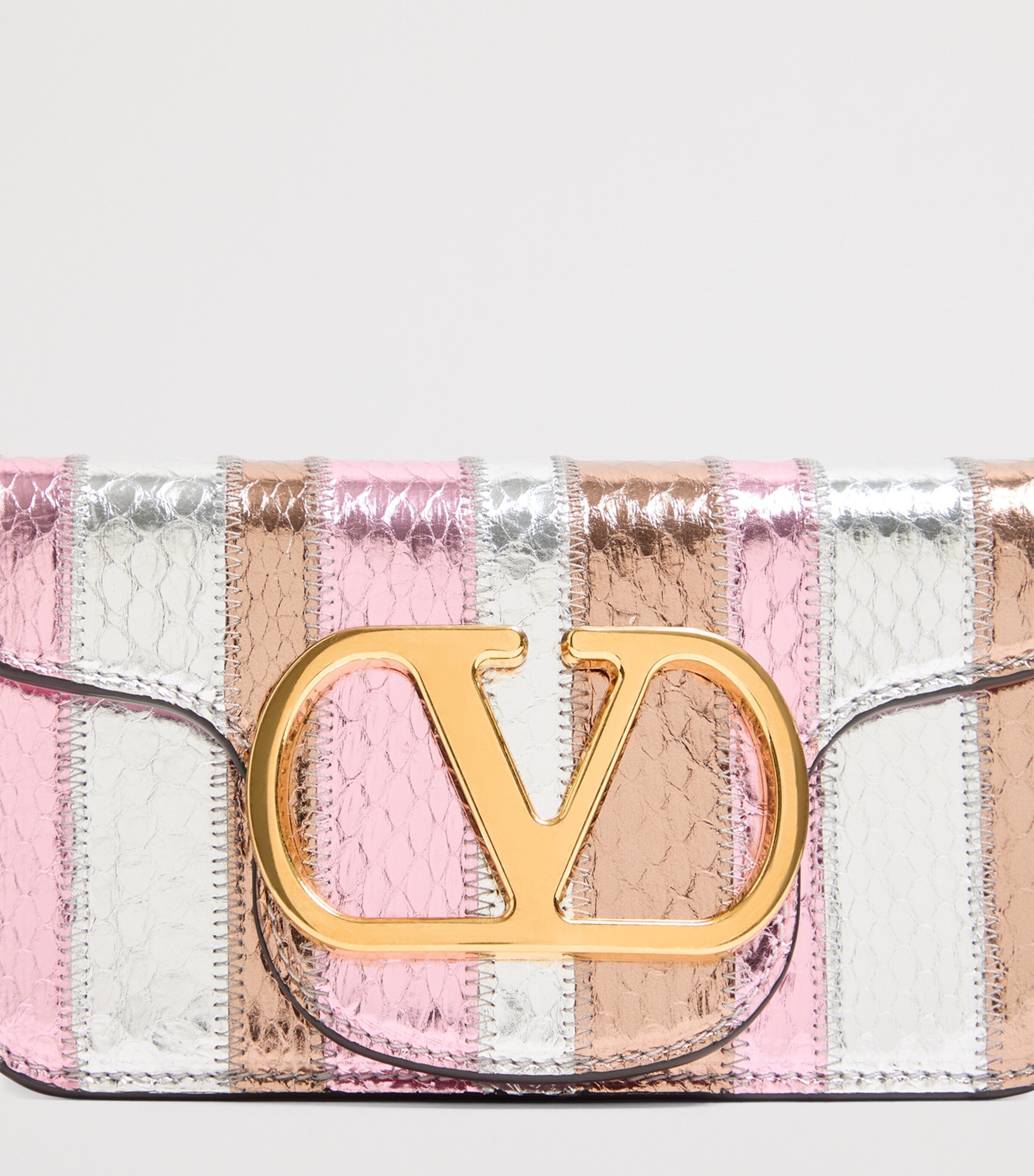 Metallic Leather Loco Shoulder Bag C8N Image 7