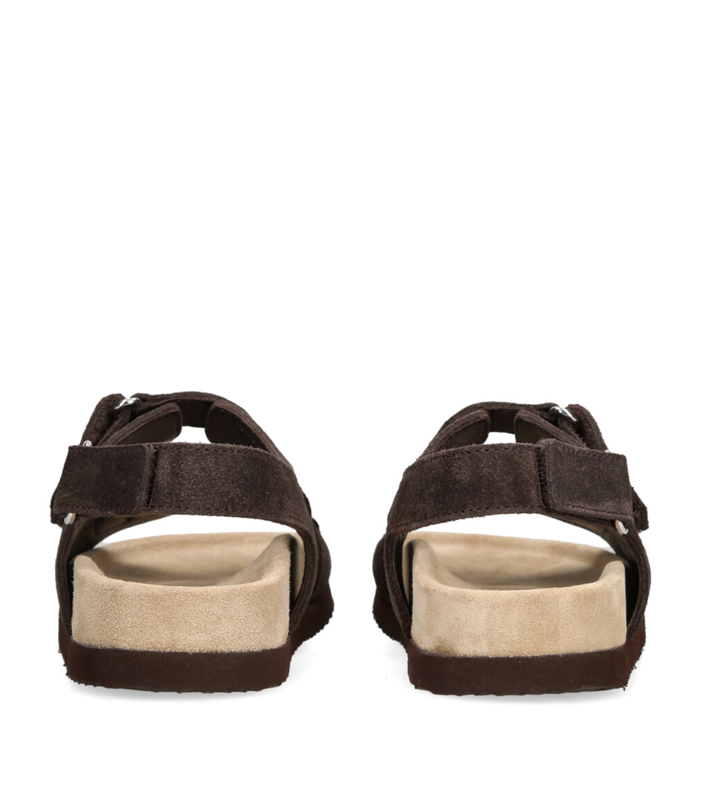 Brunello Cucinelli Kids Suede Sandals Dark Brown Image 2