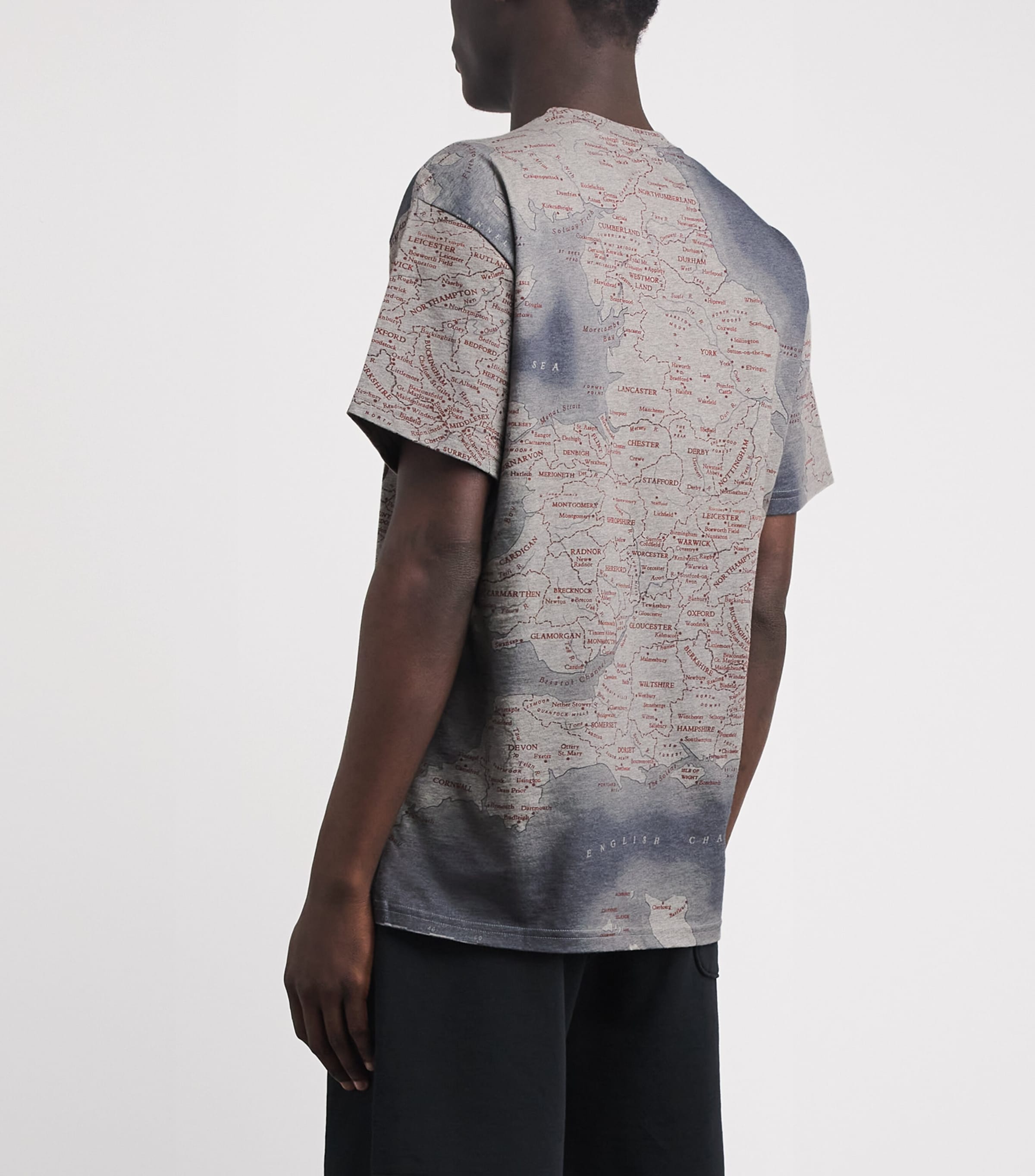 Vivienne Westwood Mens Organic Cotton Horses T-Shirt Grey Melange Image 5