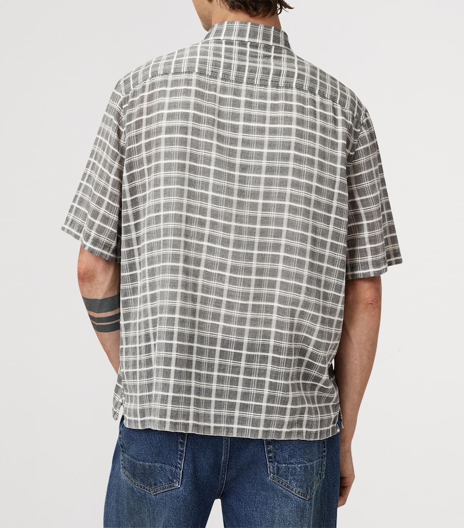 Organic Cotton Check Sandy Shirt EBONY GREY Image 8