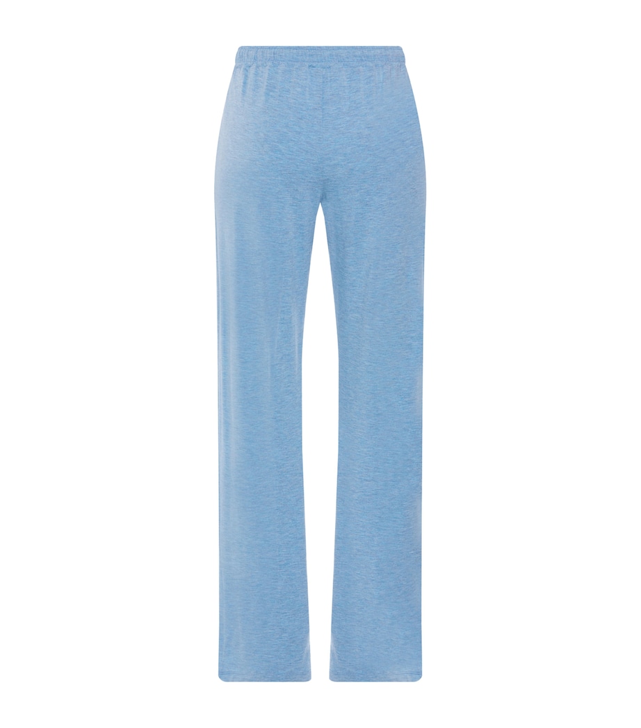 Hanro Womens Natural Elegance Trousers Bluebird Melange Image 3