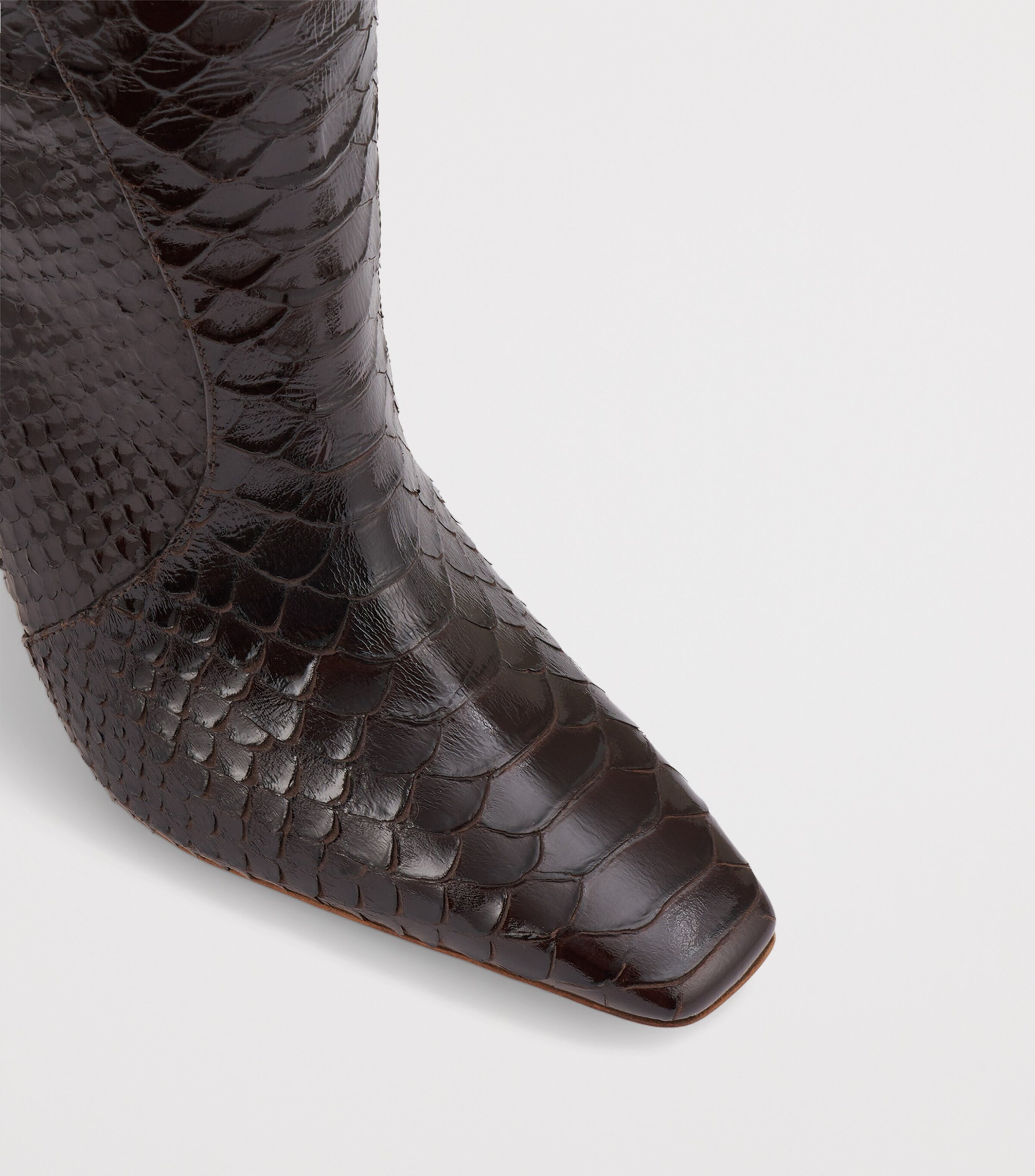 Malone Souliers Embossed Leather Raven Knee-High Boots 90 Dark Brown Image 5