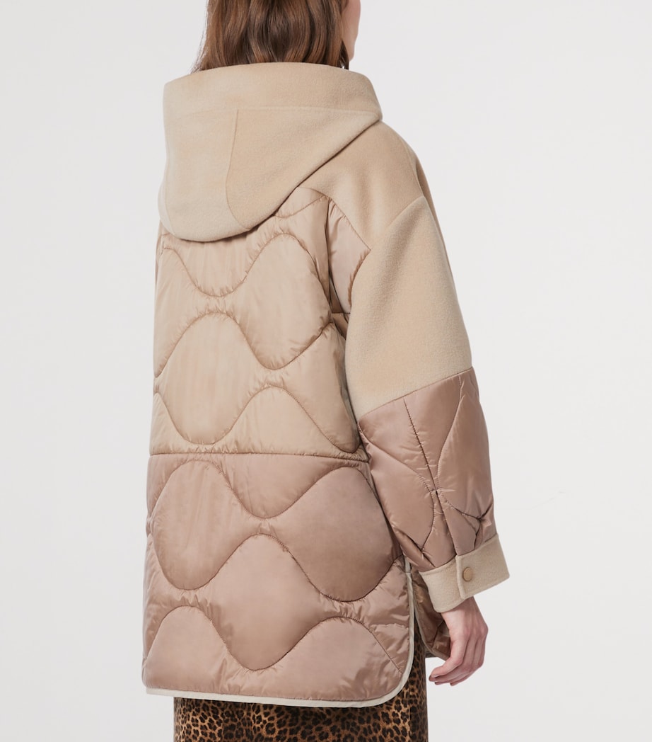 Wool-Blend Quilted Jacket CAMEL Image 3