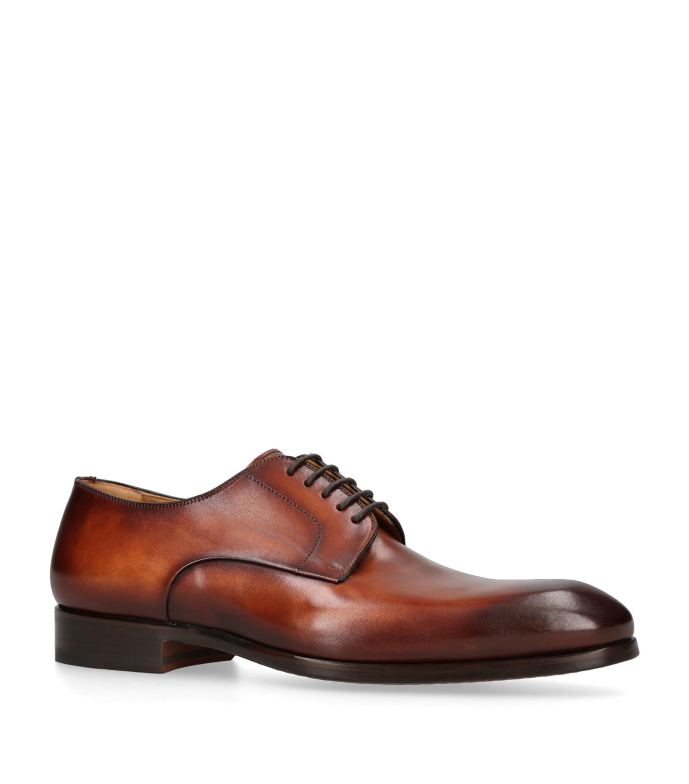 Leather Derby Shoes BROWN Image 3