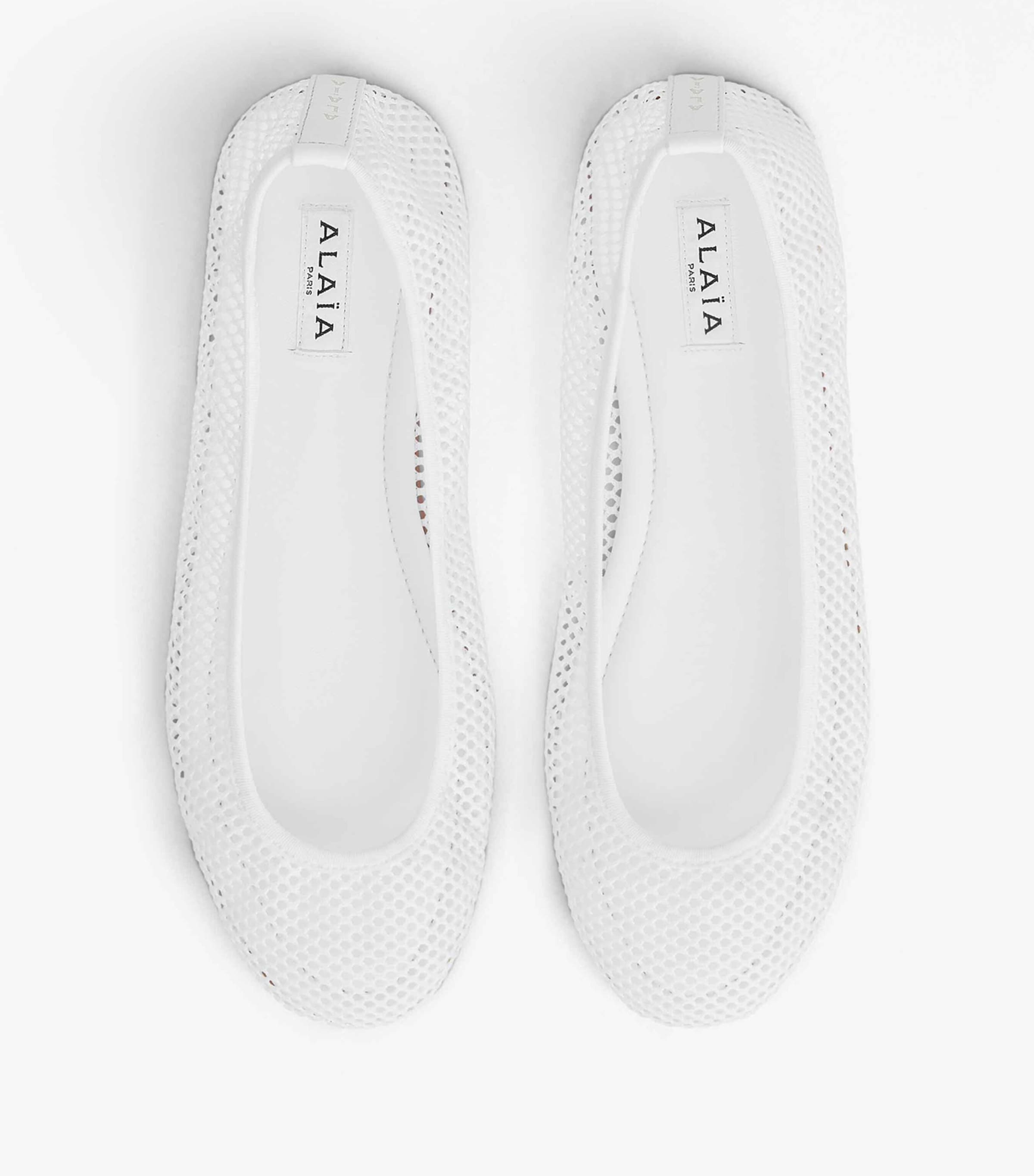 Mesh Slip-On Ballet Flats BLANC OPTIQUE Image 2