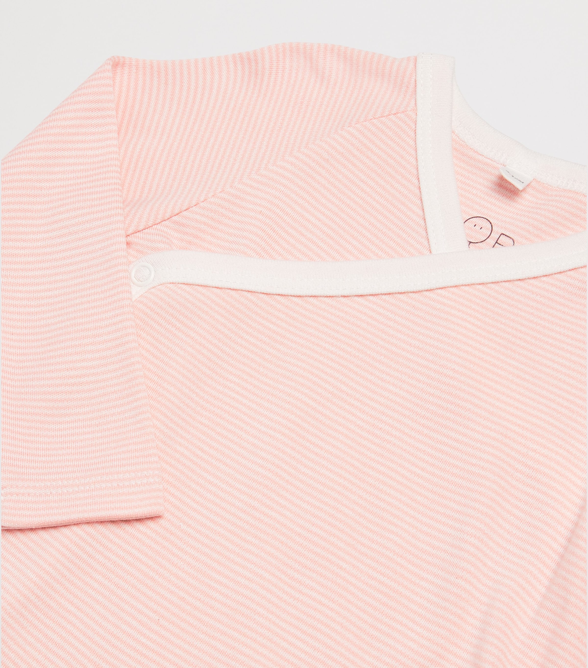 Bamboo-Blend Kimono Bodysuit (9-12 Months) BLUSH STRIPE Image 4