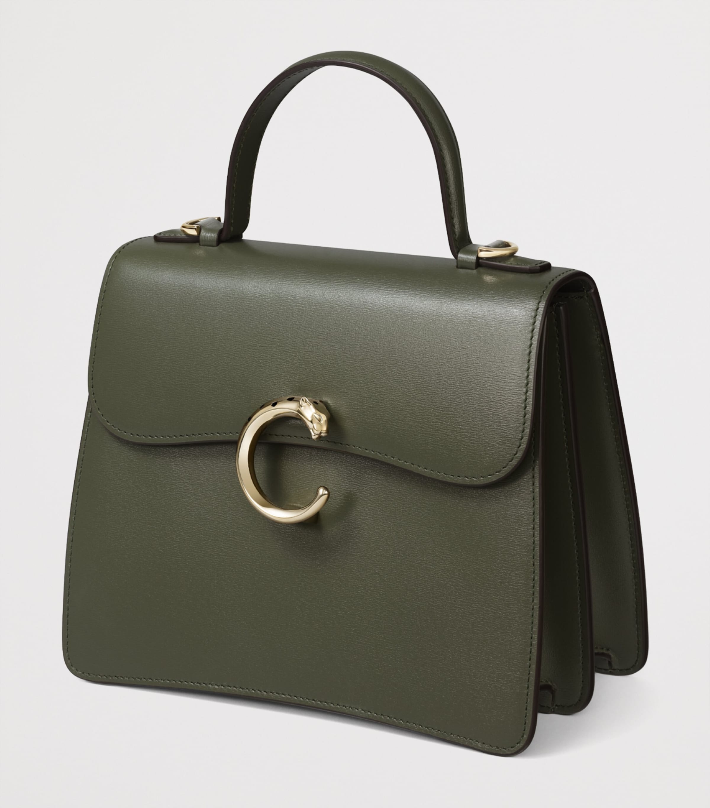 Small Panthère C de Cartier Top-Handle Bag GREEN Image 2