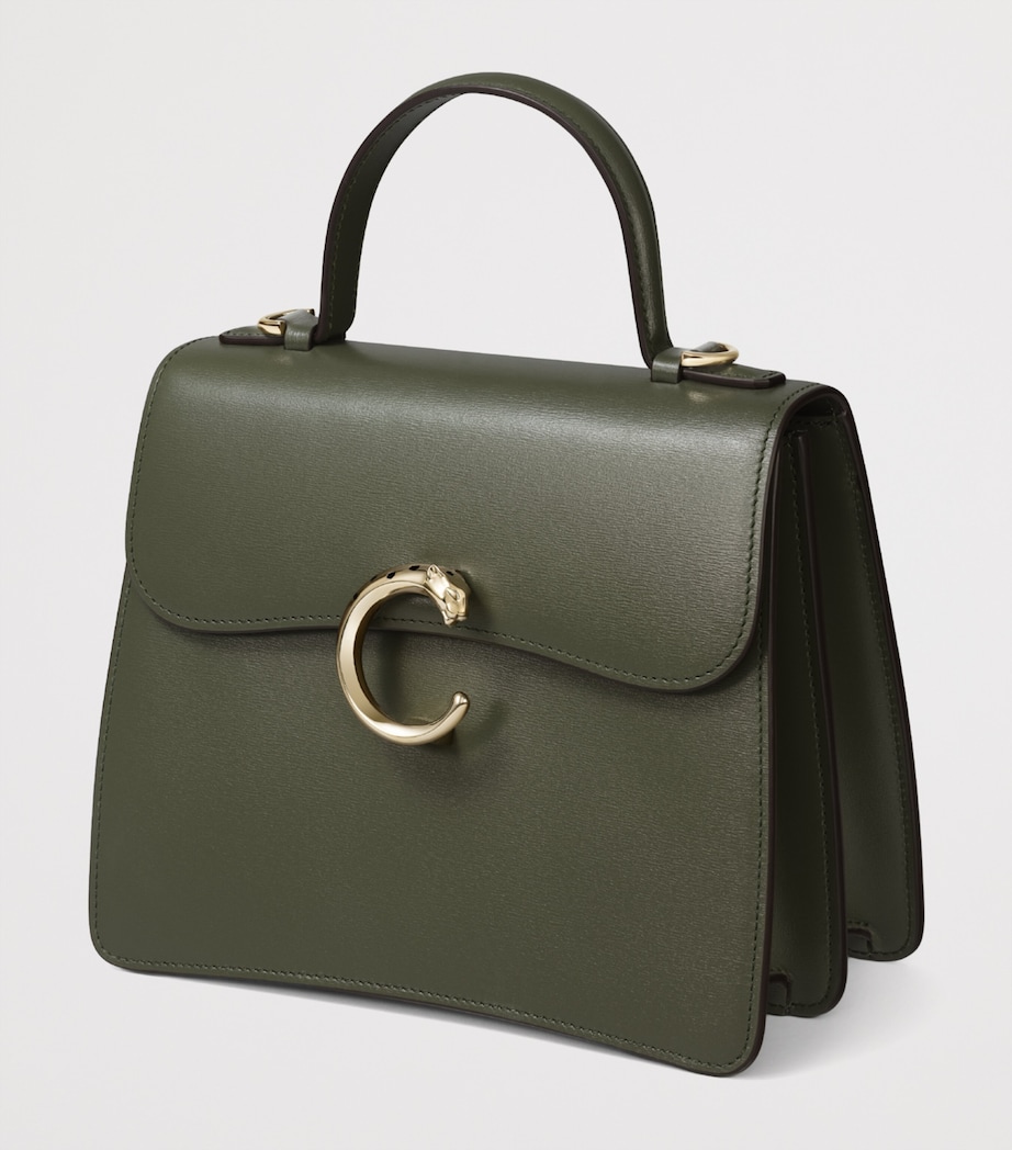 Small Panthère C de Cartier Top-Handle Bag GREEN Image 2