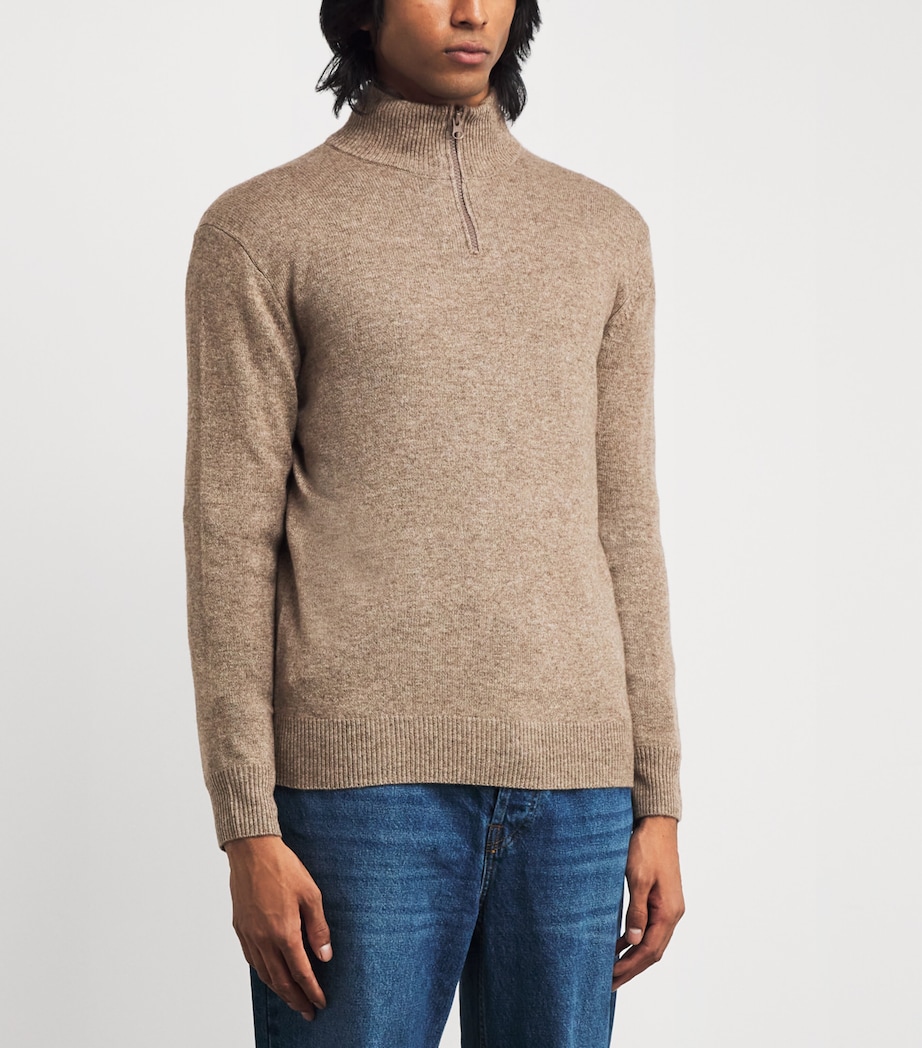Wool-Yak-Cashmere Sweater 01075 - TORTORA DOVE Image 3
