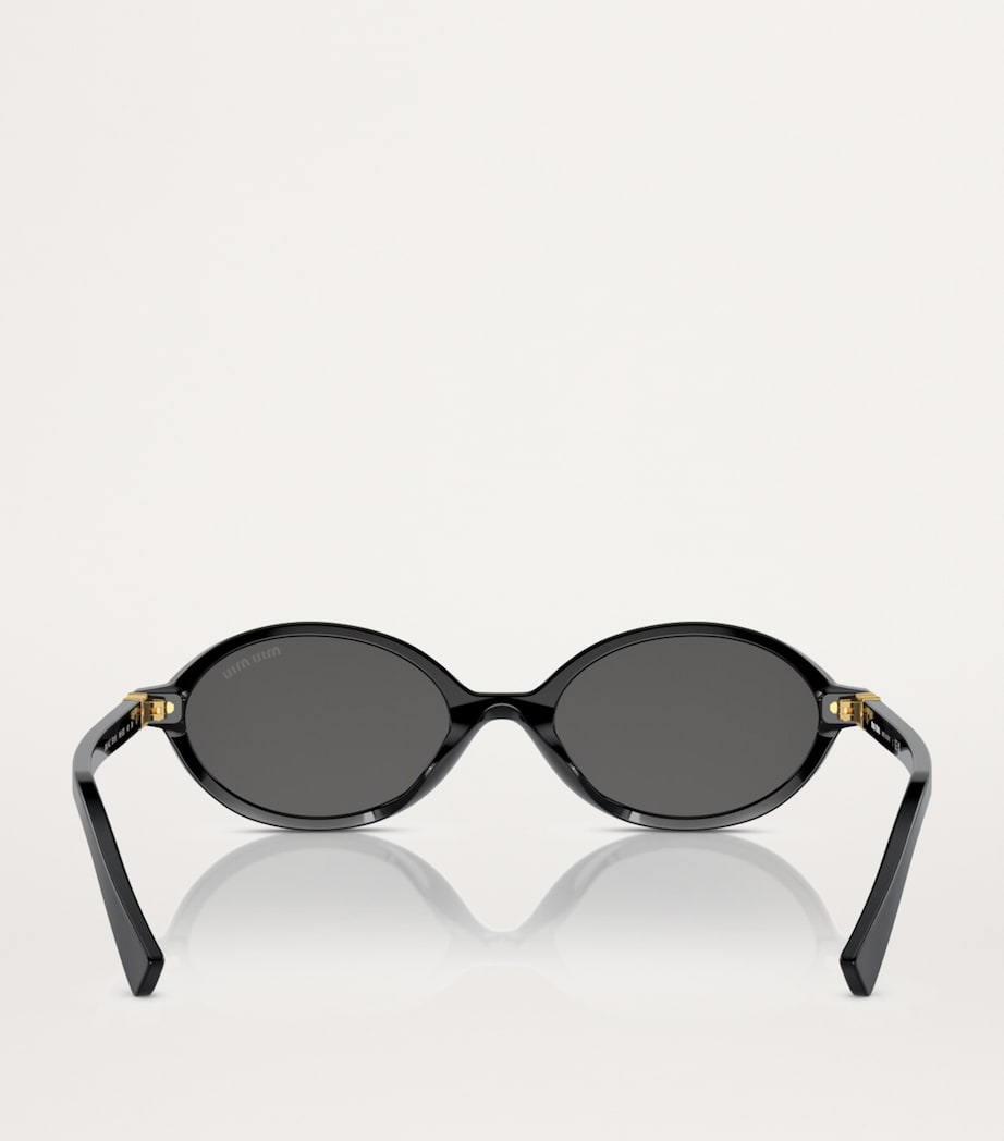 Acetate Oval Sunglasses 1AB5S0 Image 4