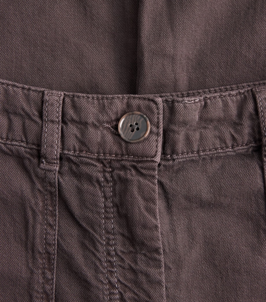 ME+EM Womens Cotton Trainer Grazer Trousers Cocoa Brown Image 6