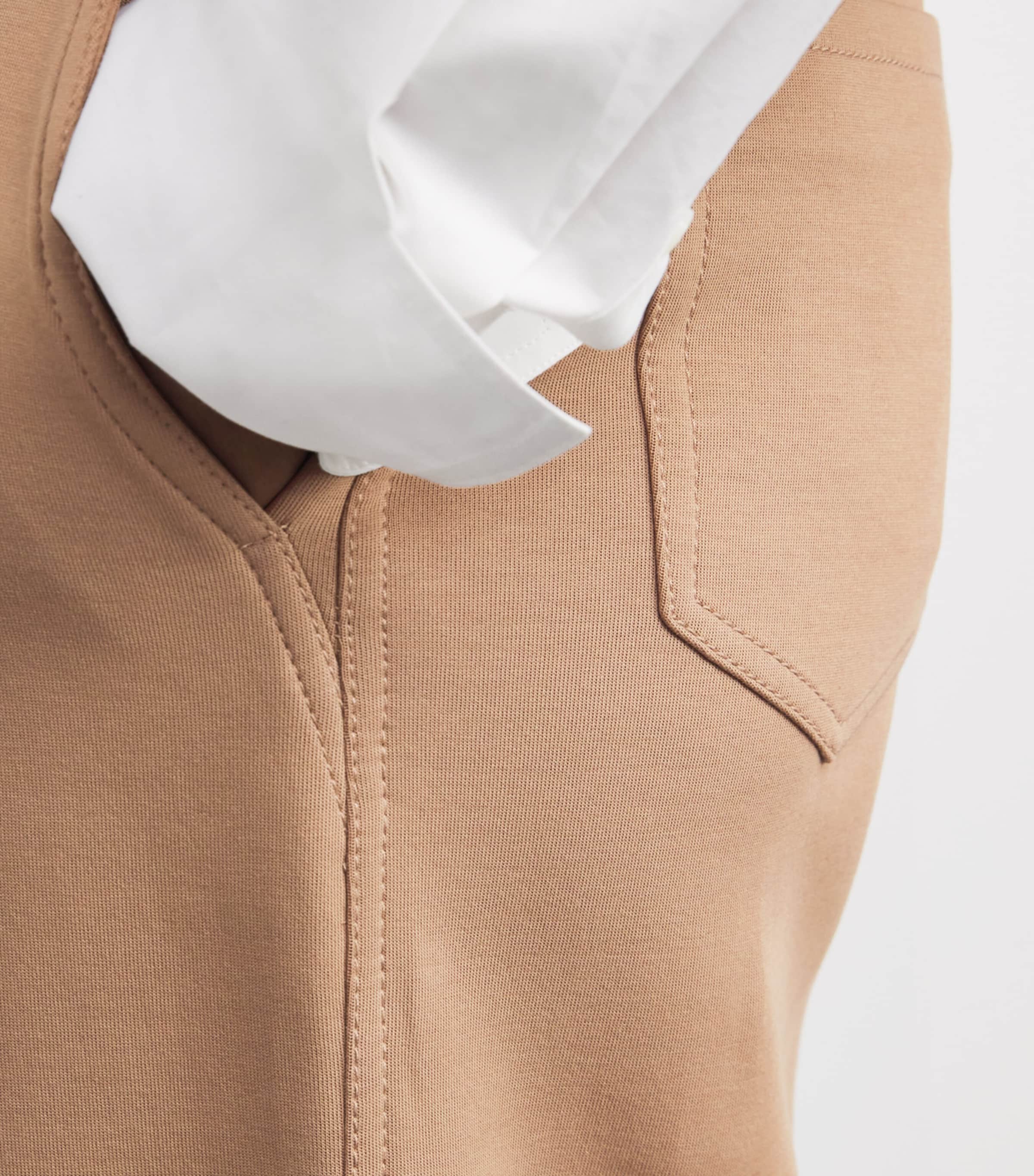 Jersey Wide-Leg Trousers CAMEL Image 6