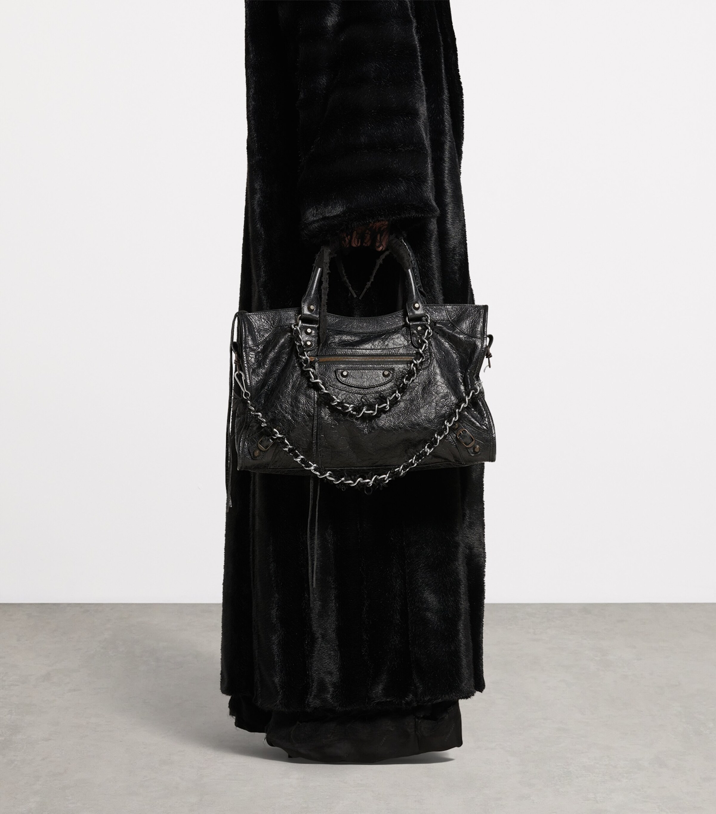 Balenciaga Medium Leather Le City Top-Handle Bag Image 7