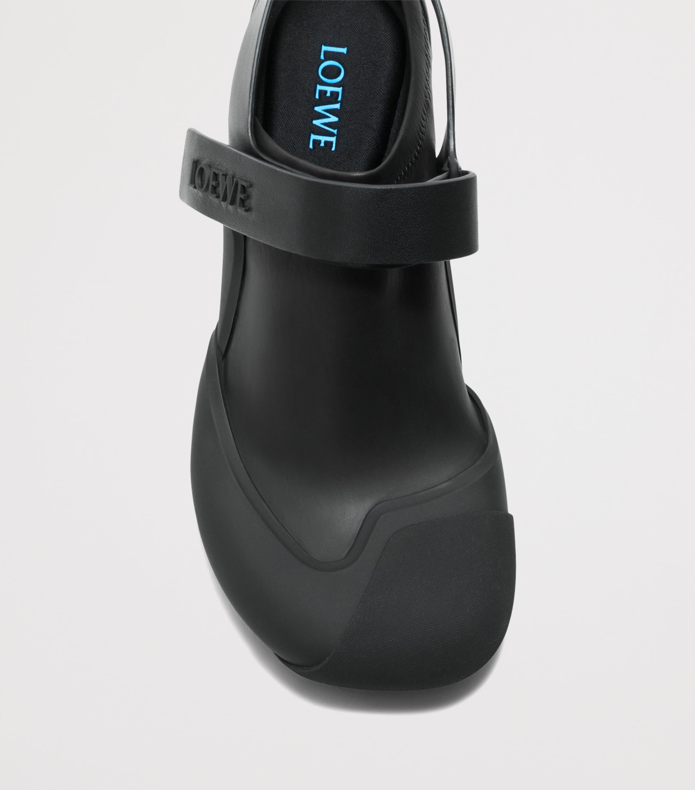 LOEWE Leather Dive Slingback Mules 45 Black Image 5